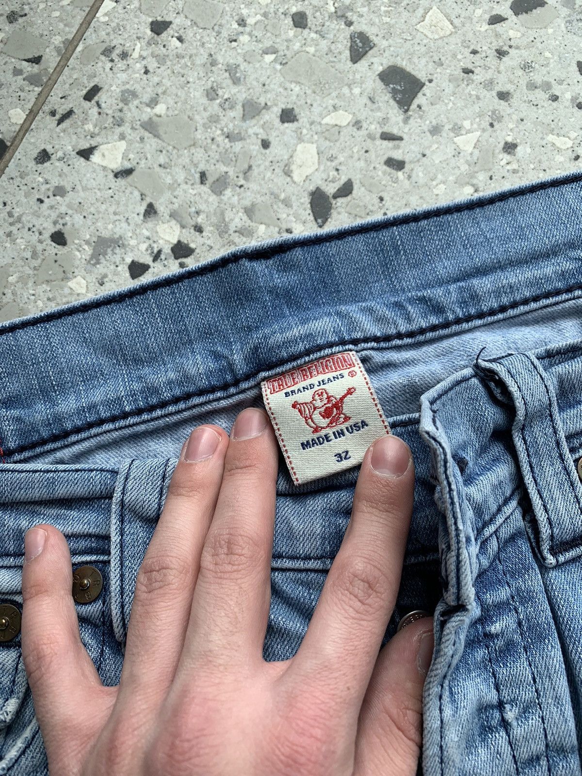 True Religion × Vintage True Religion Vintage Blue Denim Jeans Size US 32 / EU 48 - 12 Thumbnail