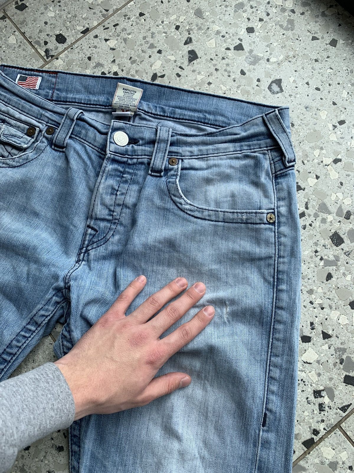 True Religion × Vintage True Religion Vintage Blue Denim Jeans Size US 32 / EU 48 - 9 Thumbnail