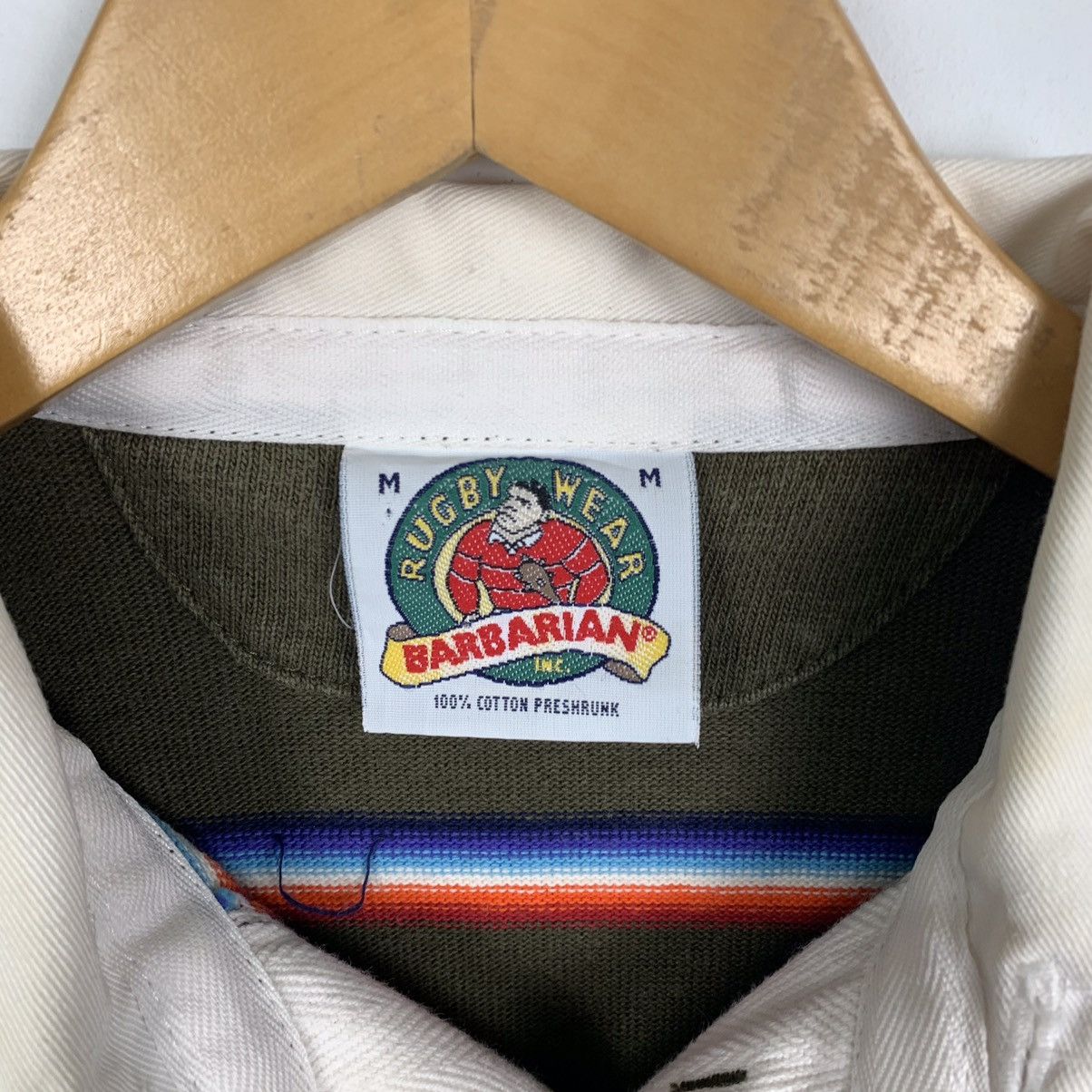 Barbarian × Vintage Vintage BARBARIAN RUGBY wear striped sweatshirt Size US M / EU 48-50 / 2 - 3 Thumbnail