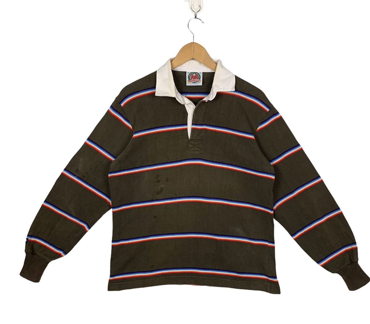 Barbarian × Vintage Vintage BARBARIAN RUGBY wear striped sweatshirt Size US M / EU 48-50 / 2 - 1 Thumbnail