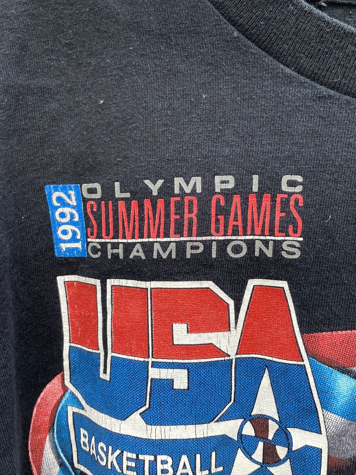 Salem Sportswear Vintage rare 1992 USA Olympic Basketball shirt Size US XL / EU 56 / 4 - 4 Thumbnail