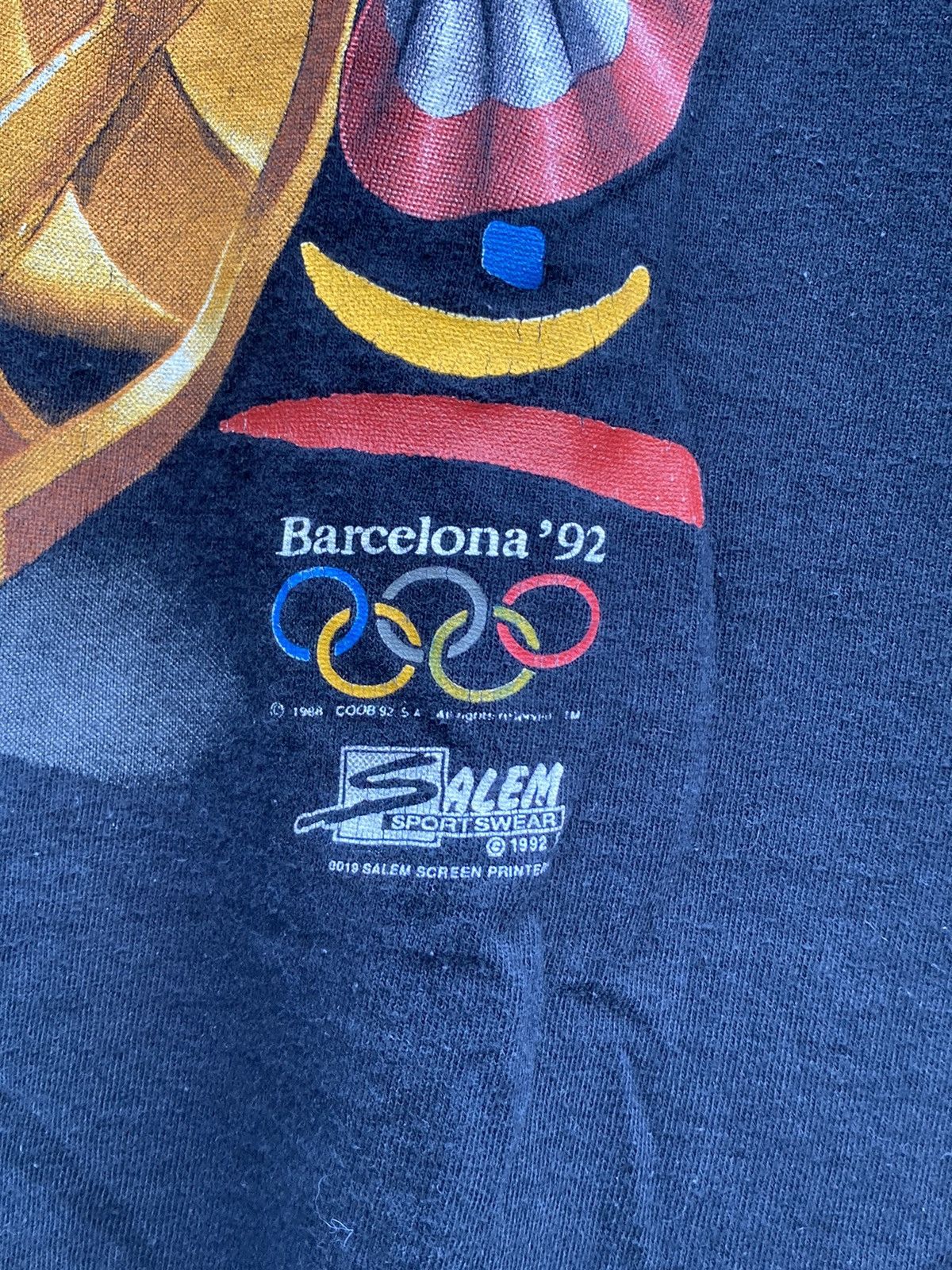 Salem Sportswear Vintage rare 1992 USA Olympic Basketball shirt Size US XL / EU 56 / 4 - 5 Thumbnail