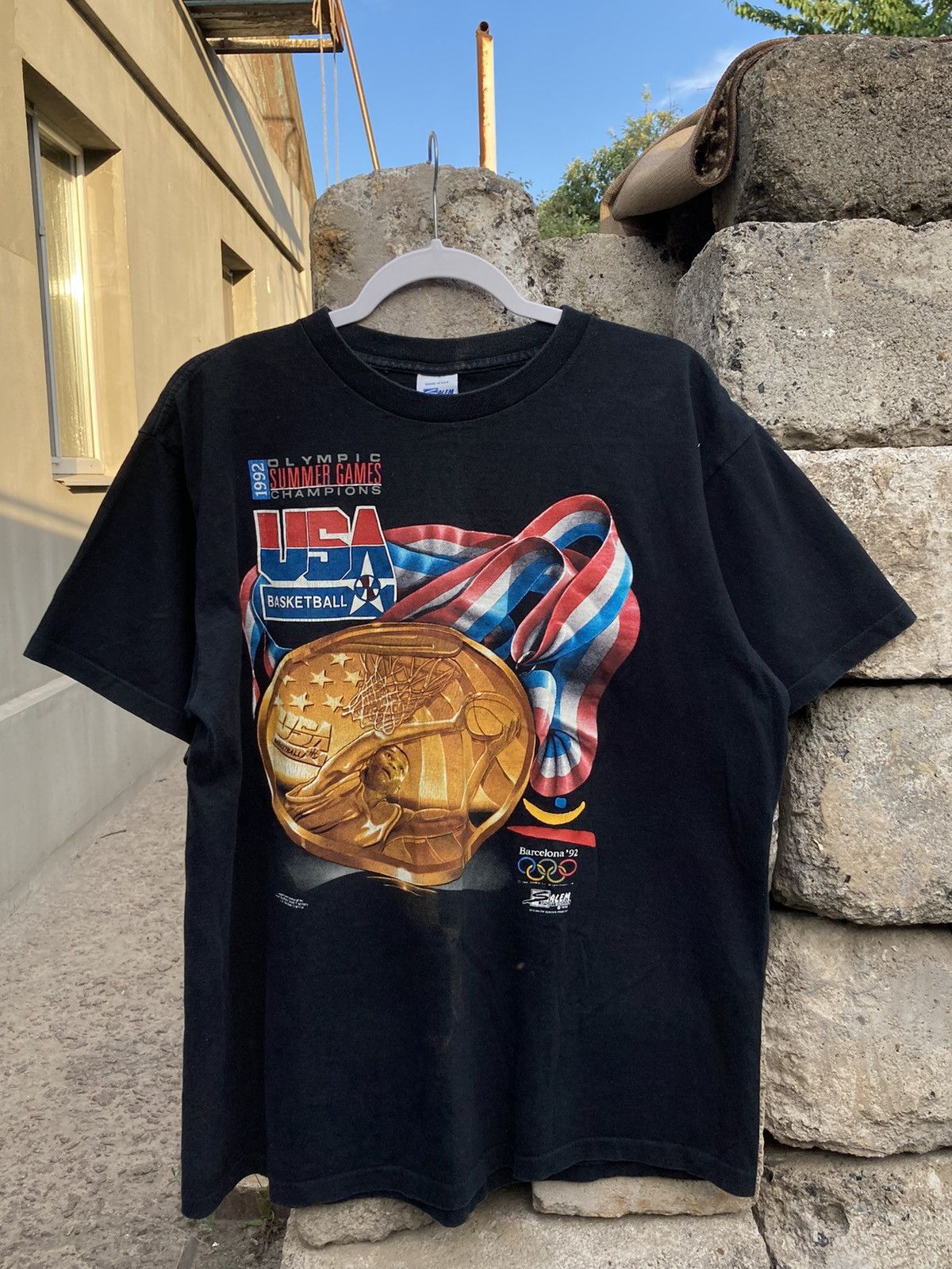Salem Sportswear Vintage rare 1992 USA Olympic Basketball shirt Size US XL / EU 56 / 4 - 1 Thumbnail