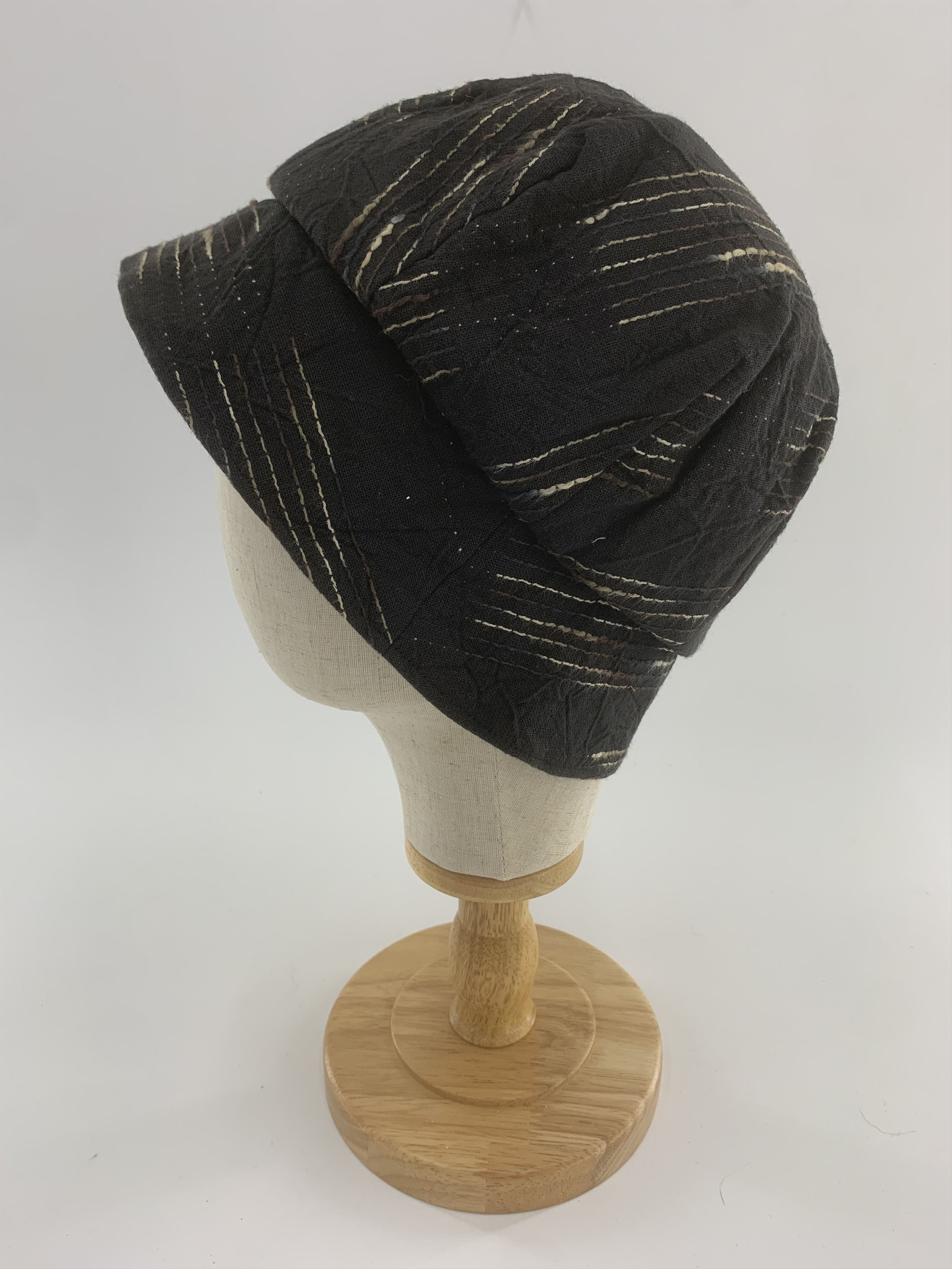 Japanese Brand Unbranded Boro Stitching Hat Size ONE SIZE - 1 Thumbnail