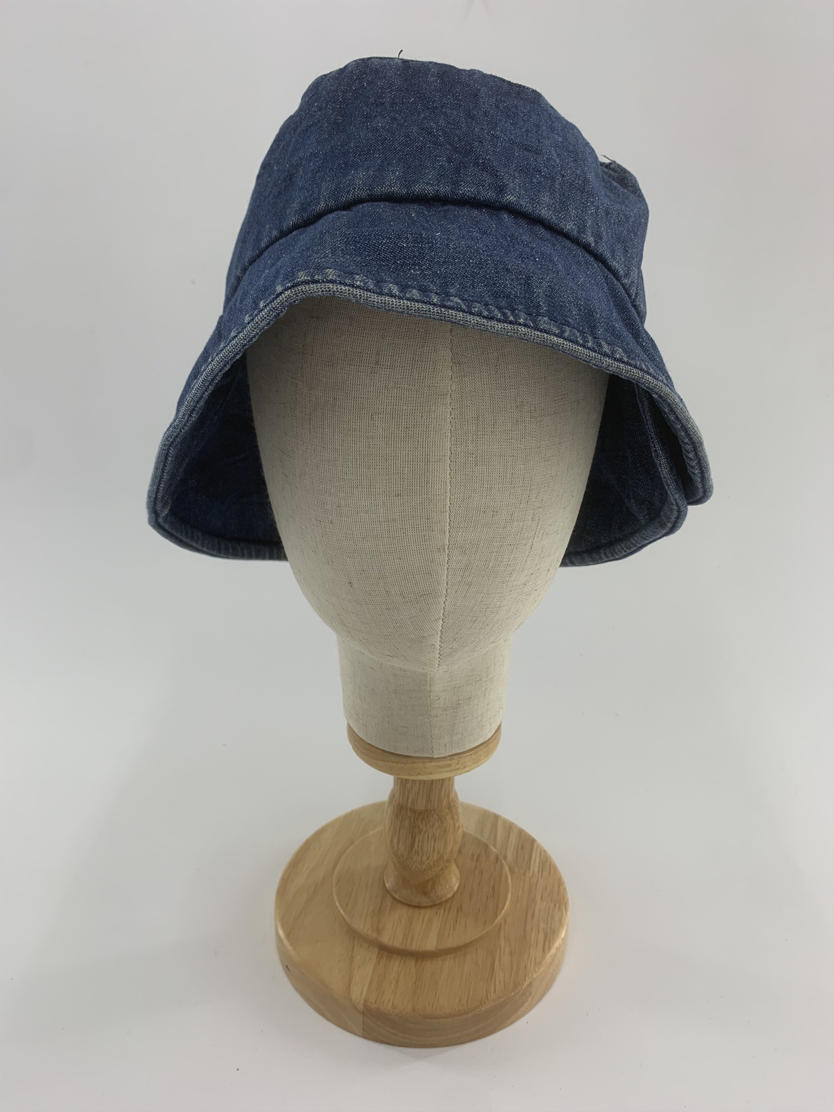 Japanese Brand Unknown Denim Hat Side Button Size ONE SIZE - 2 Thumbnail