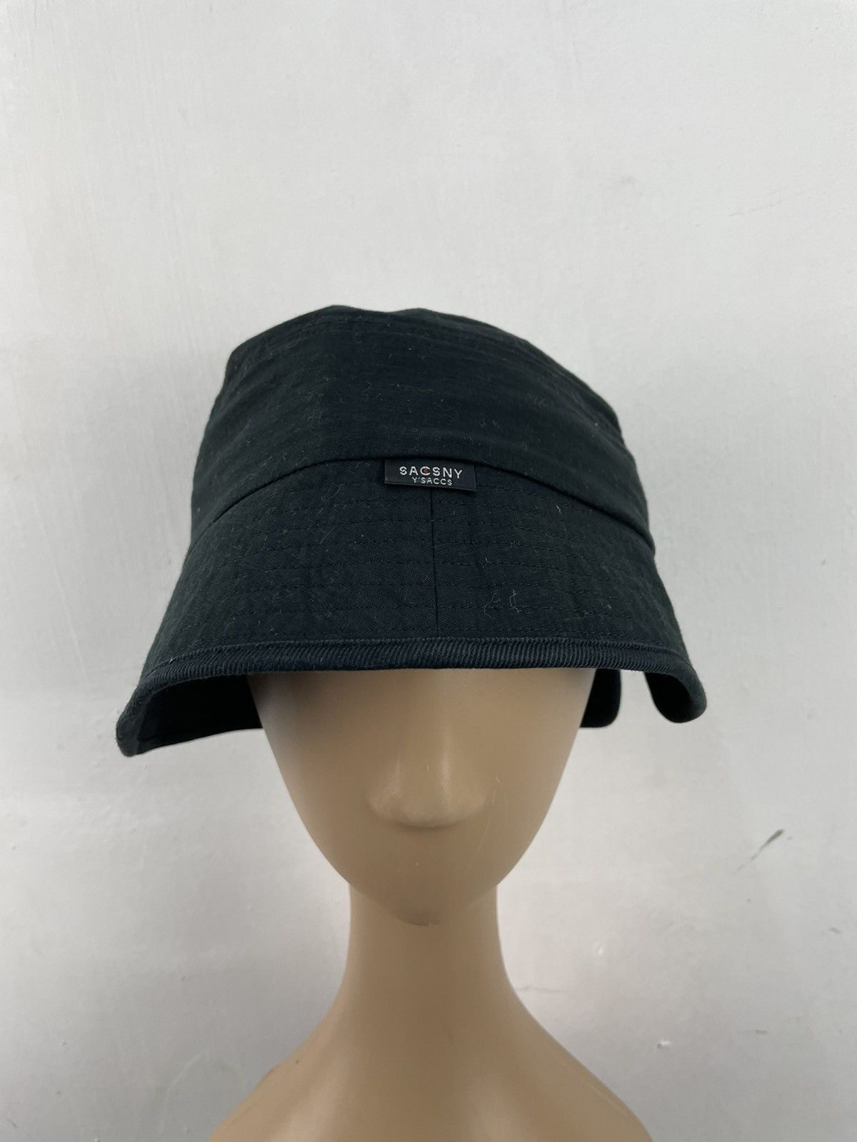 Y's for Men × Yohji Yamamoto Vintage Yohji Yamamoto Bucket Hat Black Avant Garde Fashion Size ONE SIZE - 2 Thumbnail