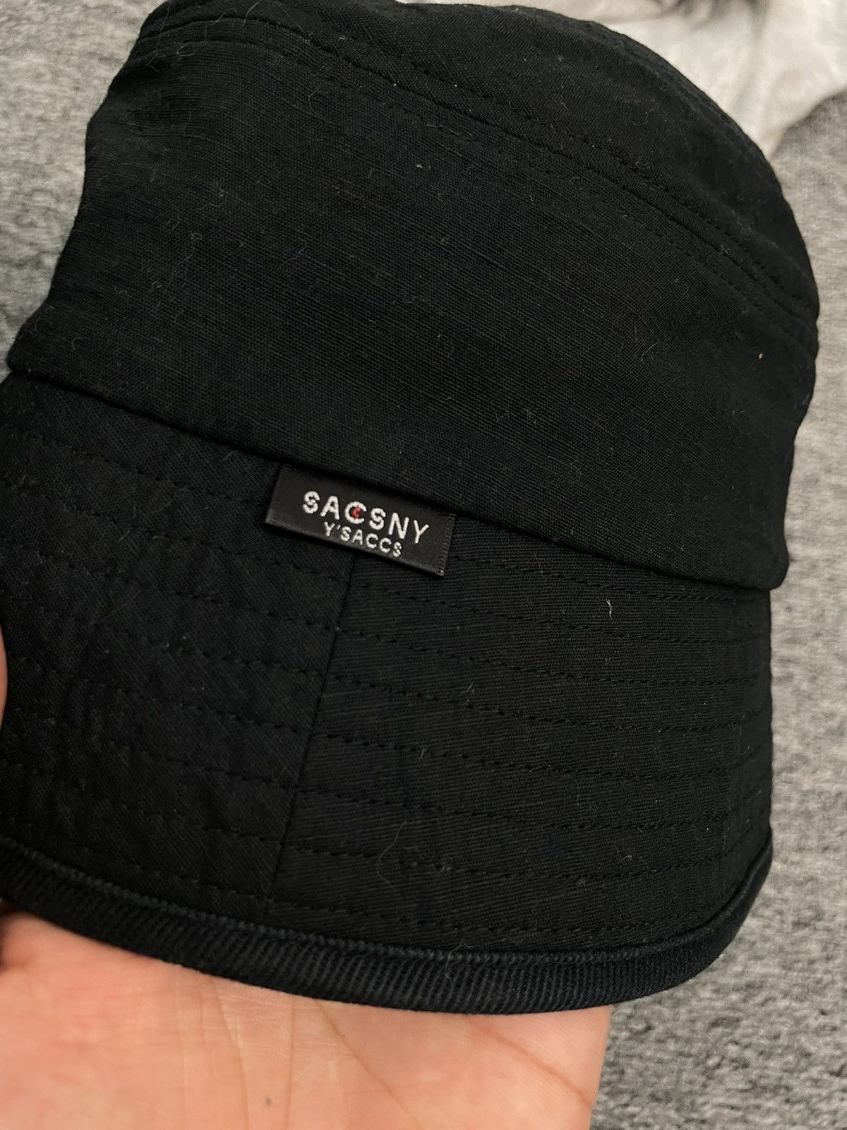 Y's for Men × Yohji Yamamoto Vintage Yohji Yamamoto Bucket Hat Black Avant Garde Fashion Size ONE SIZE - 3 Thumbnail