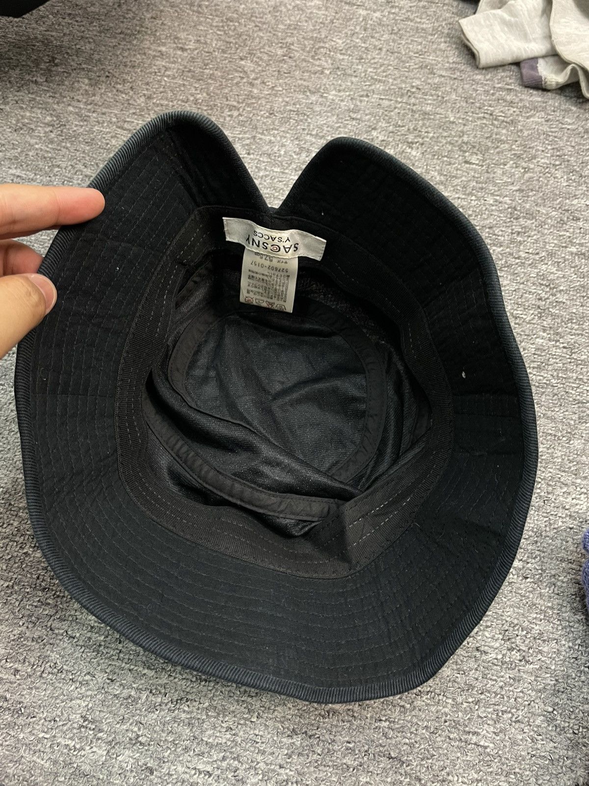 Y's for Men × Yohji Yamamoto Vintage Yohji Yamamoto Bucket Hat Black Avant Garde Fashion Size ONE SIZE - 5 Thumbnail