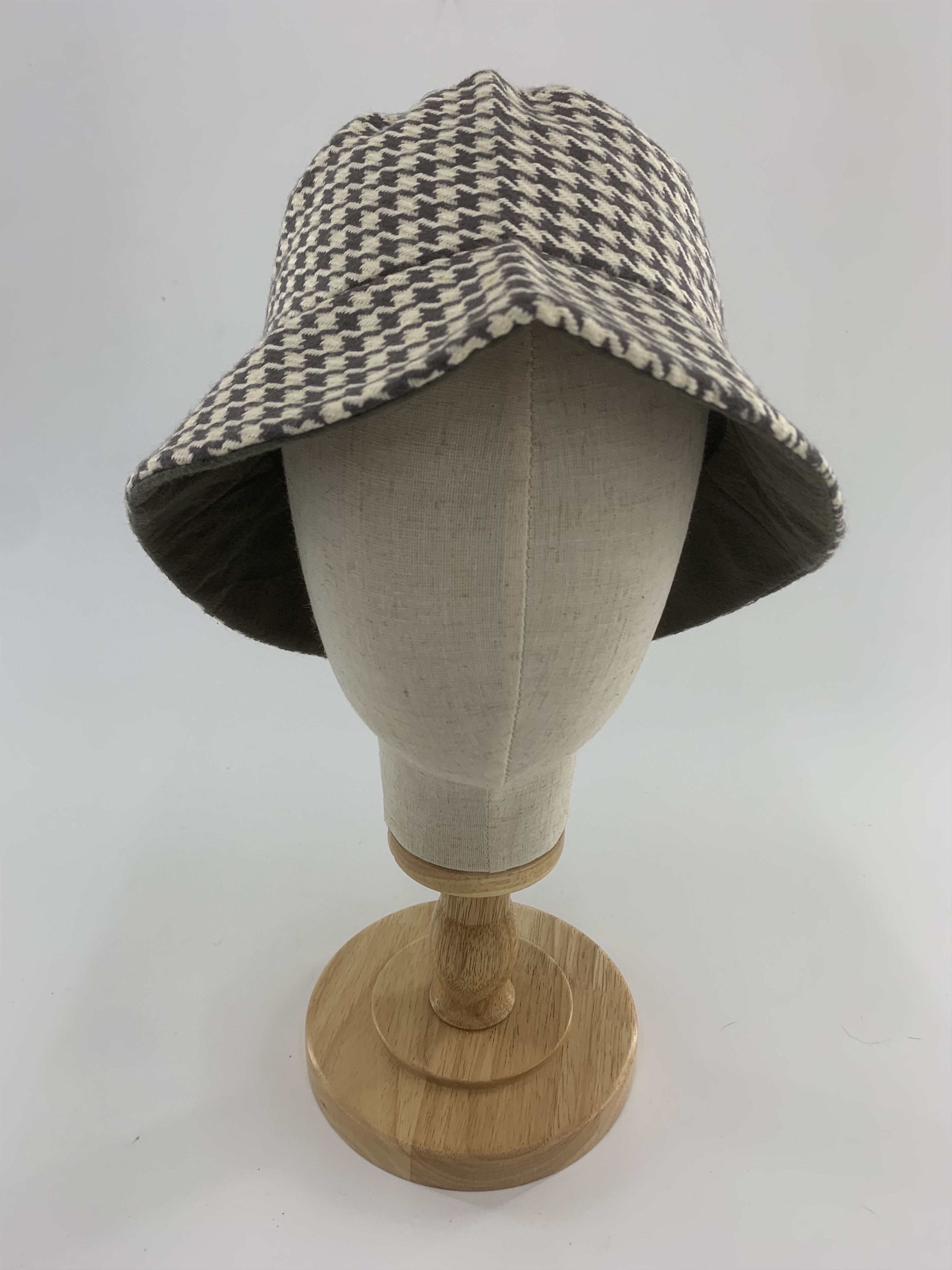 Michel Klein Michel Klein Houndstooth Bucket Hat Size ONE SIZE - 2 Thumbnail