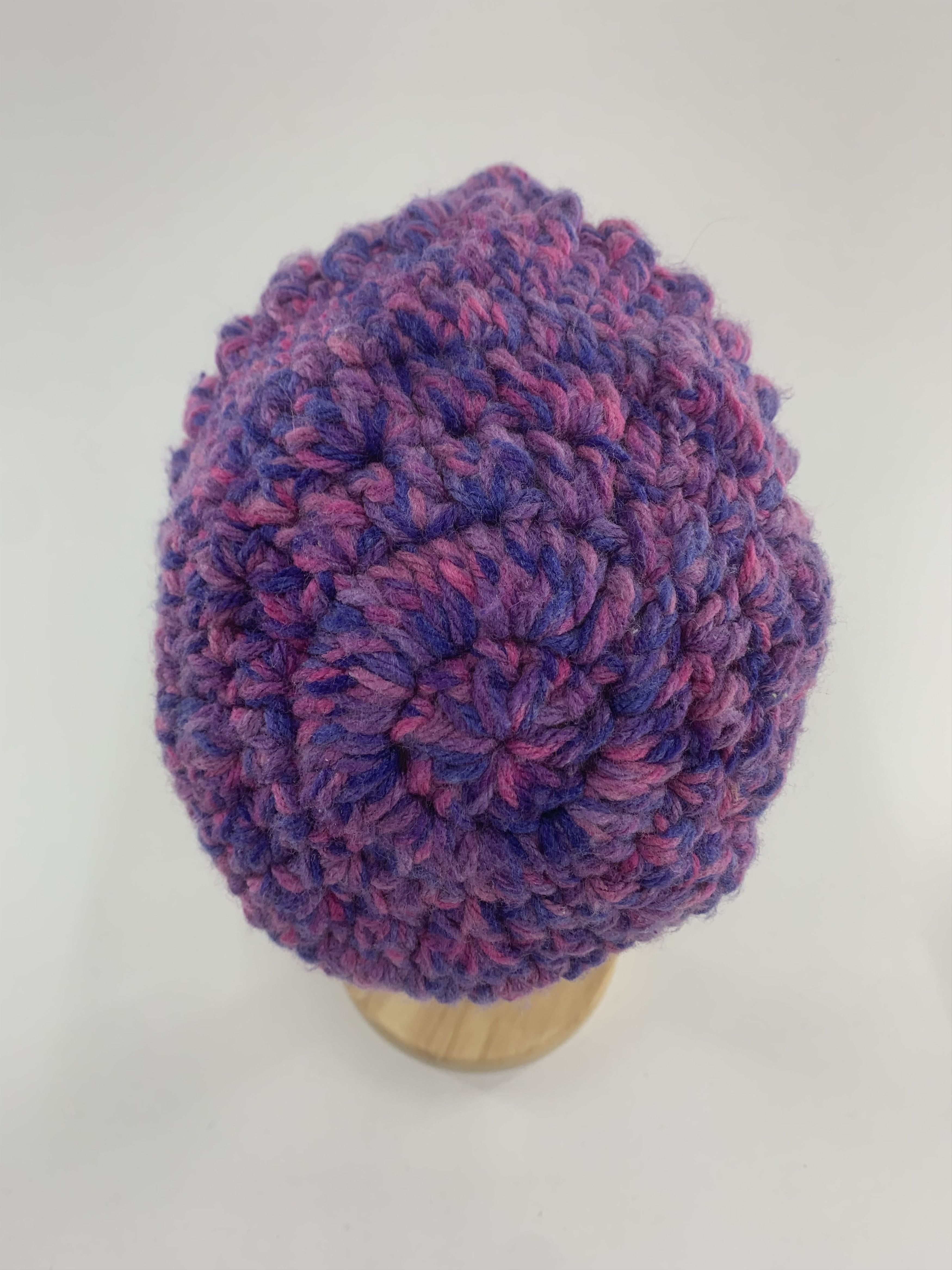 Handmade Wool Beanie Hats Knitted Size ONE SIZE - 5 Thumbnail
