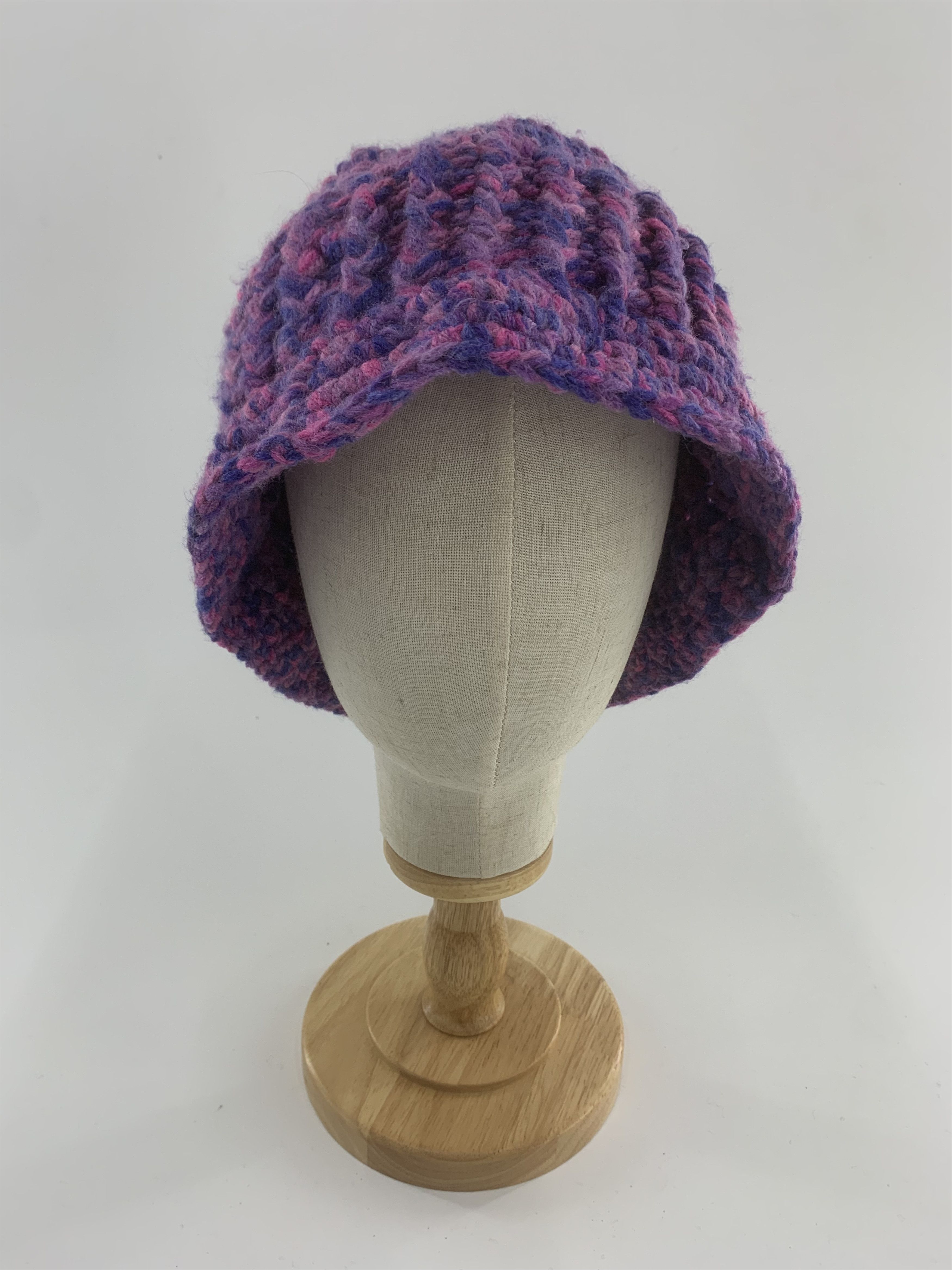 Handmade Wool Beanie Hats Knitted Size ONE SIZE - 2 Thumbnail