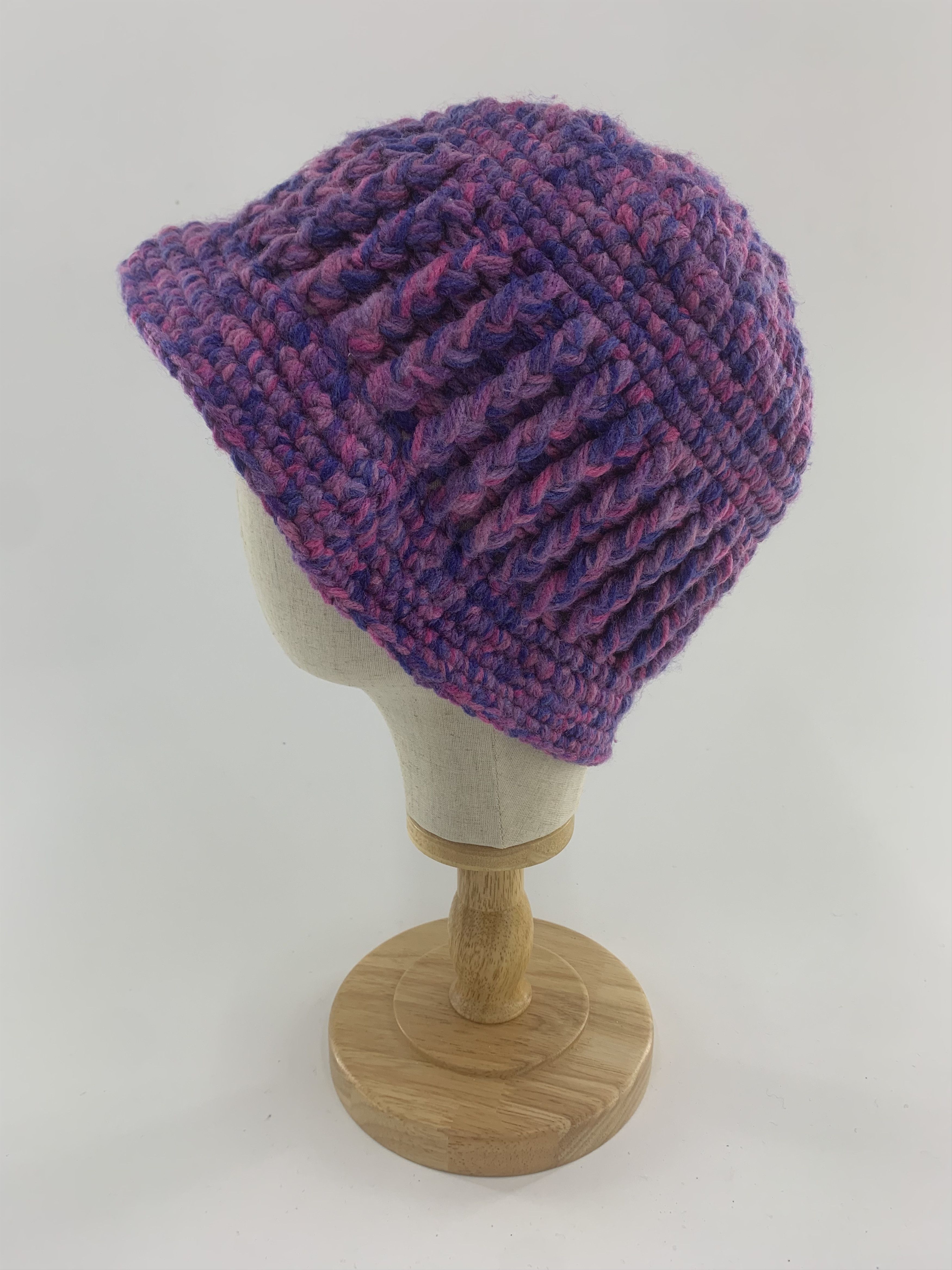 Handmade Wool Beanie Hats Knitted Size ONE SIZE - 1 Thumbnail