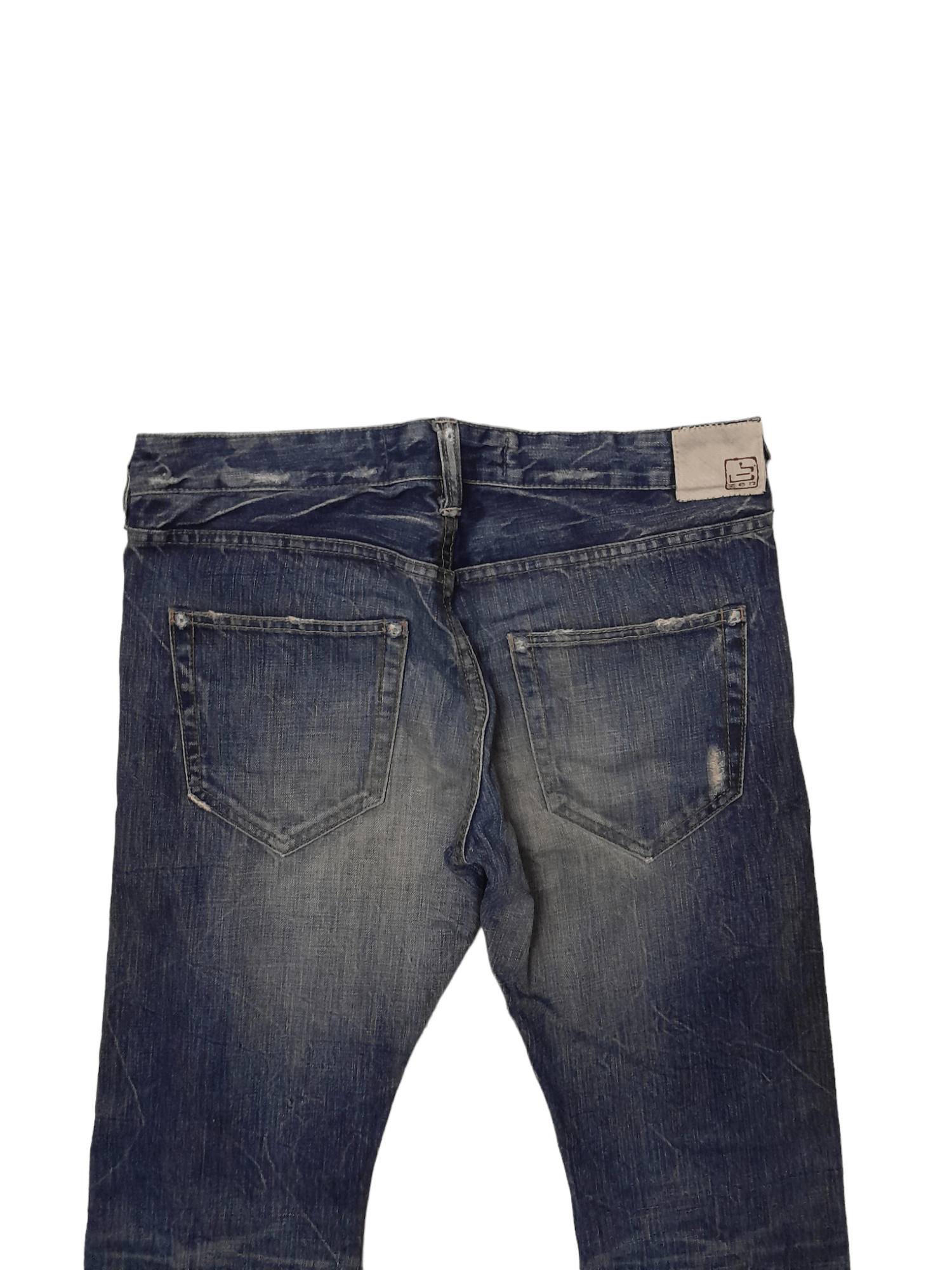 Japanese Brand × Mizra Jeans Kyoto ZEN Japan Distressed Denim (E754) waist 32 Size US 32 / EU 48 - 7 Thumbnail