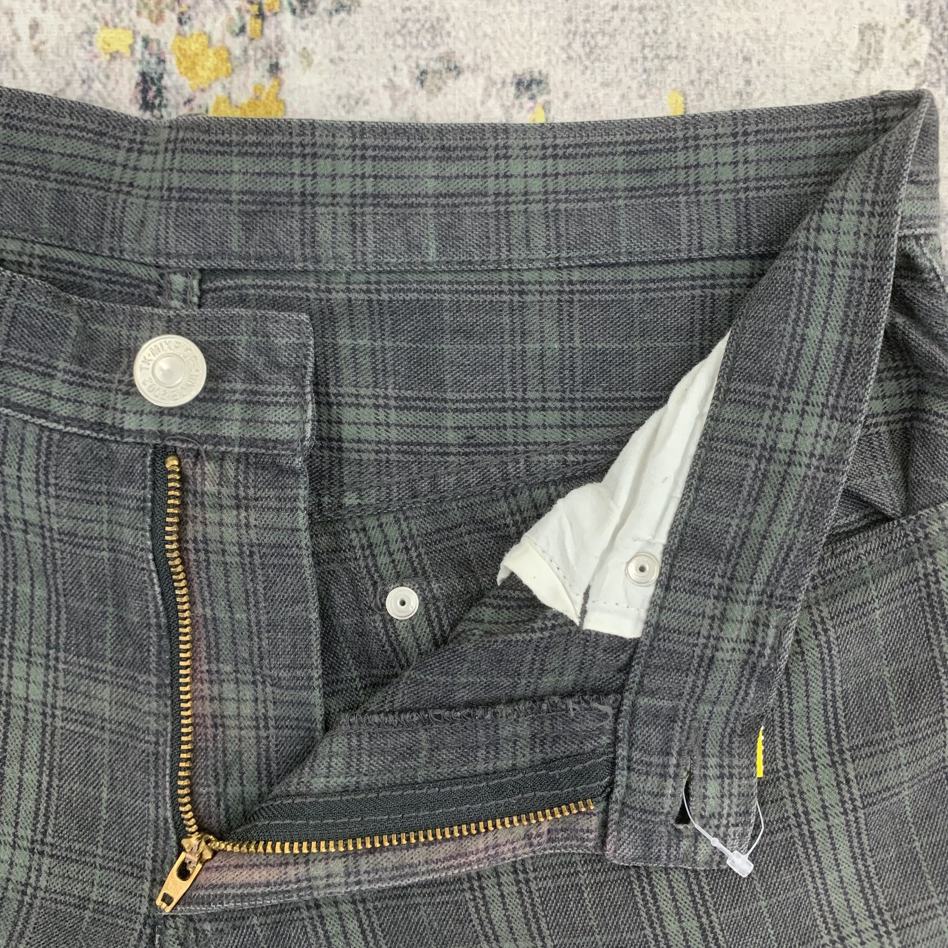 Japanese Brand Takeo Kikuchi Cargo Pants Multipocket Tartan Pattern Size US 33 - 8 Thumbnail