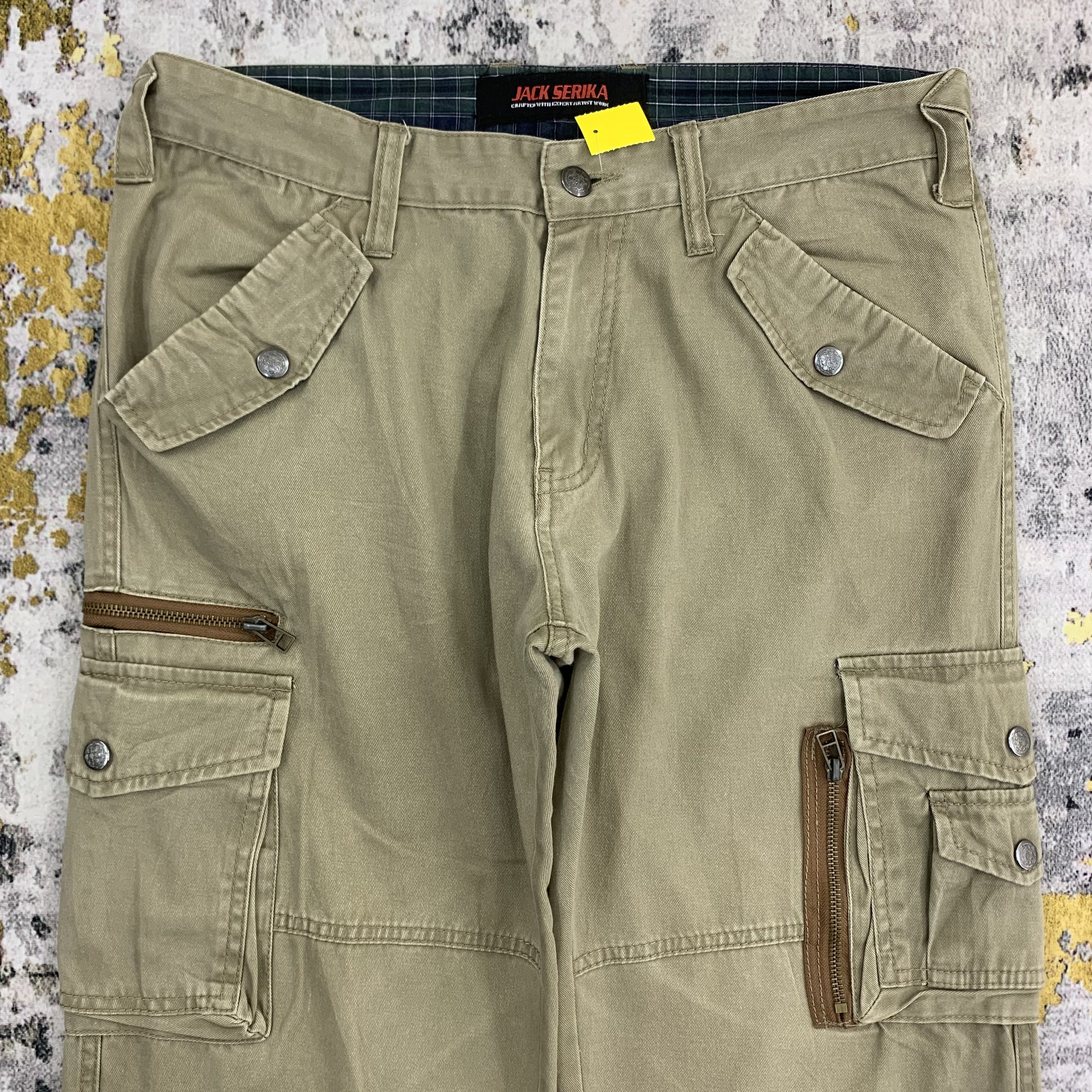 Japanese Brand Jack Serika Cargo Tactical Pants Multipocket 31x43 Size US 31 - 2 Thumbnail