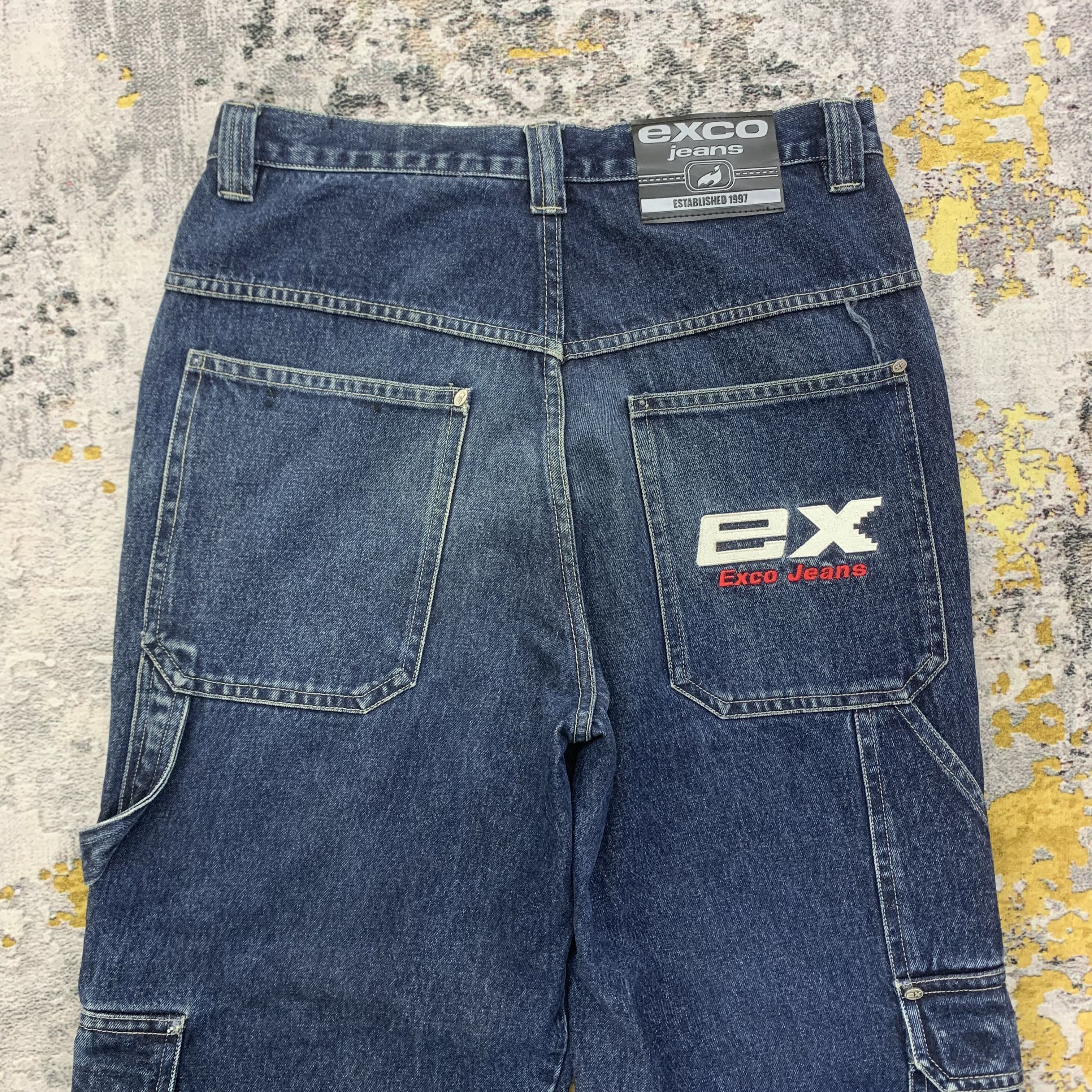 Japanese Brand Exco Jeans Carpenter Pants | Cargo Pants Tactical 32x46 Size US 32 / EU 48 - 4 Thumbnail
