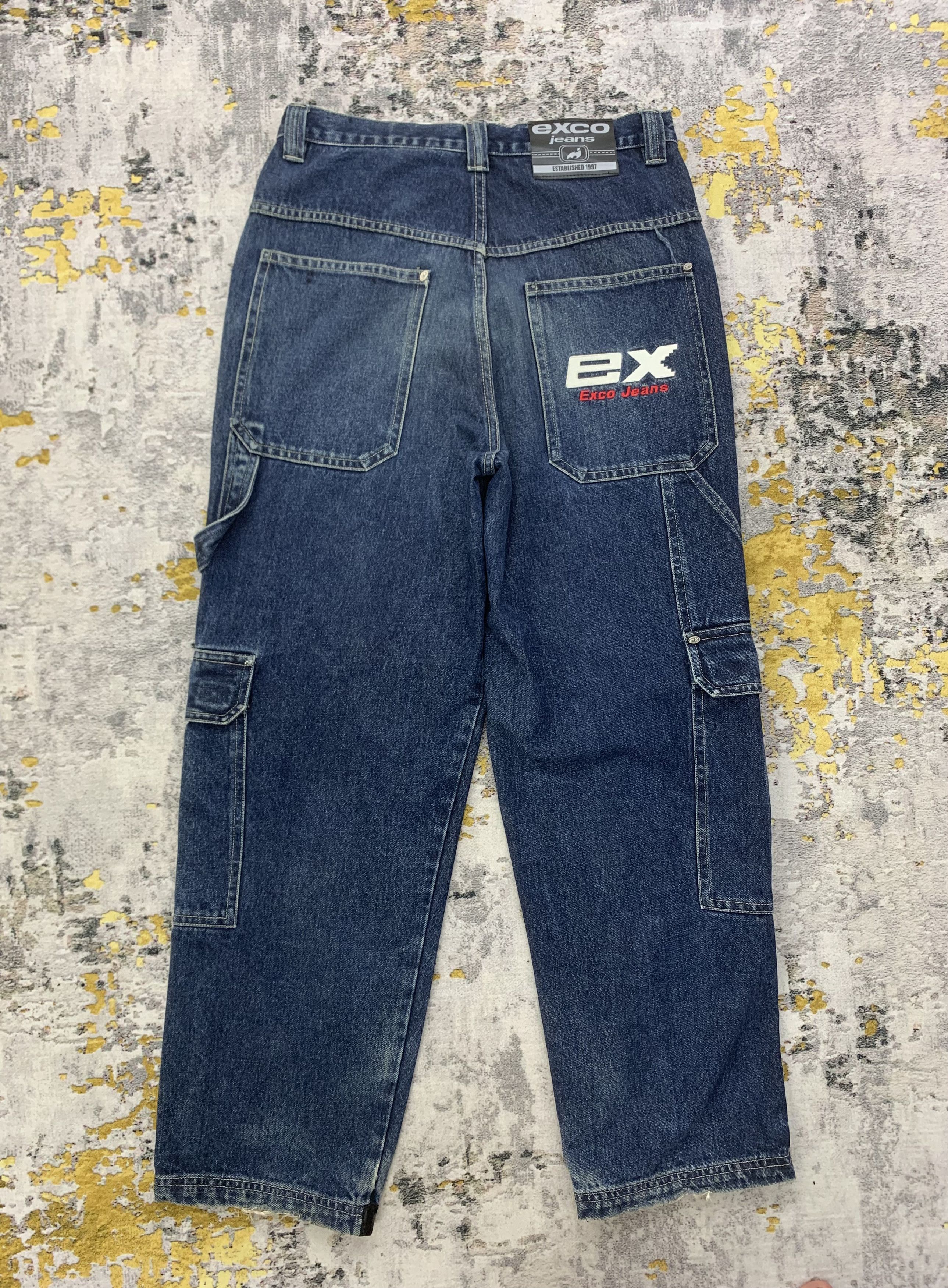 Japanese Brand Exco Jeans Carpenter Pants | Cargo Pants Tactical 32x46 Size US 32 / EU 48 - 3 Thumbnail