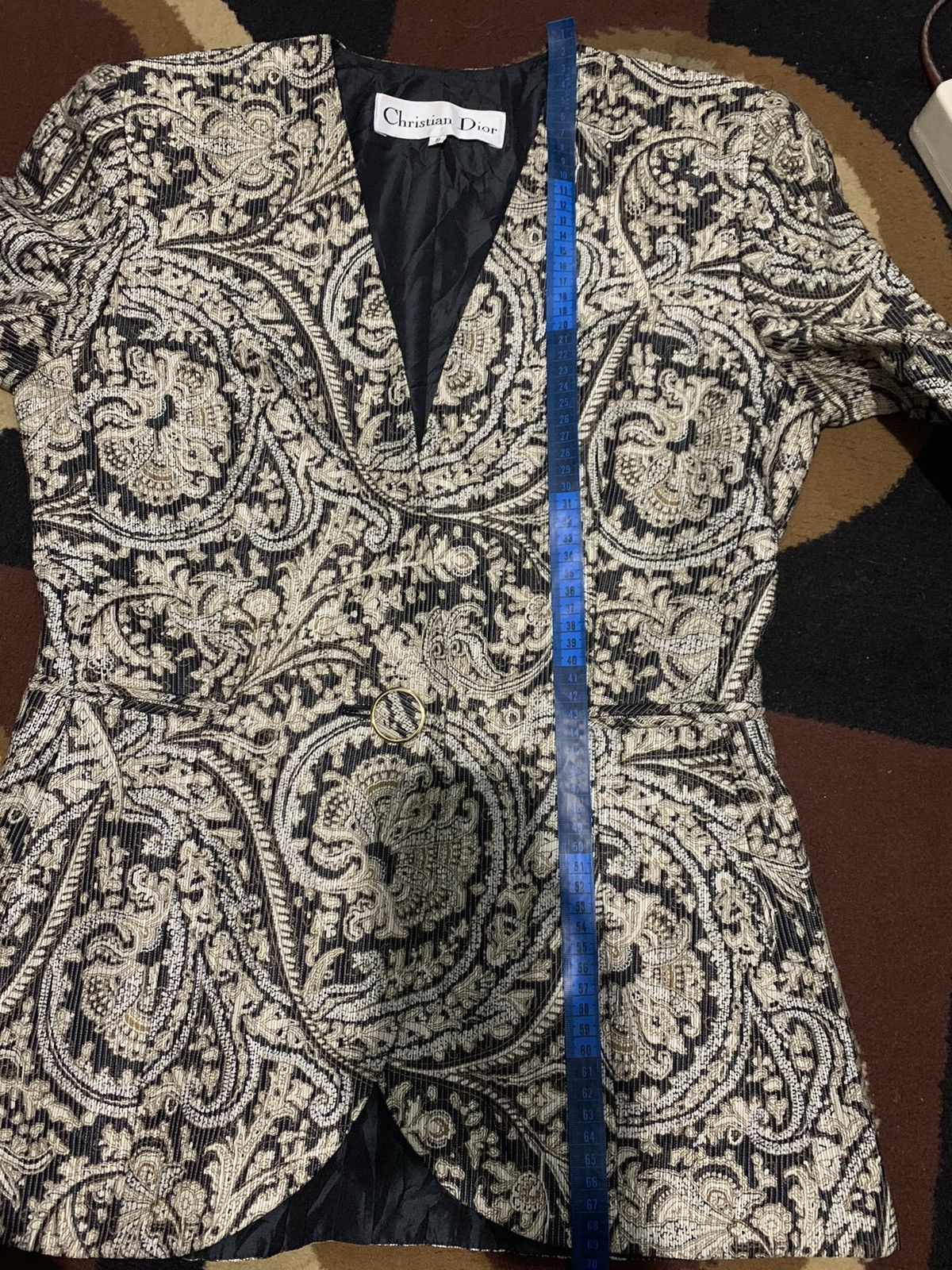 Christian Dior Monsieur × Vintage Vintage Christian Dior Blazer Paisley pattern Size M / US 6-8 / IT 42-44 - 12 Thumbnail