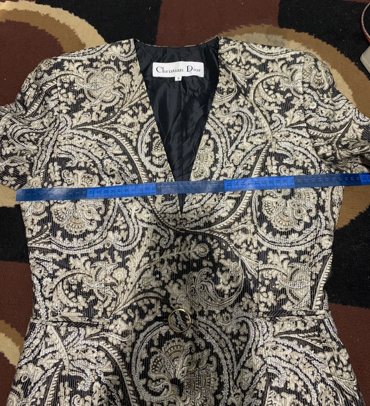 Christian Dior Monsieur × Vintage Vintage Christian Dior Blazer Paisley pattern Size M / US 6-8 / IT 42-44 - 11 Thumbnail