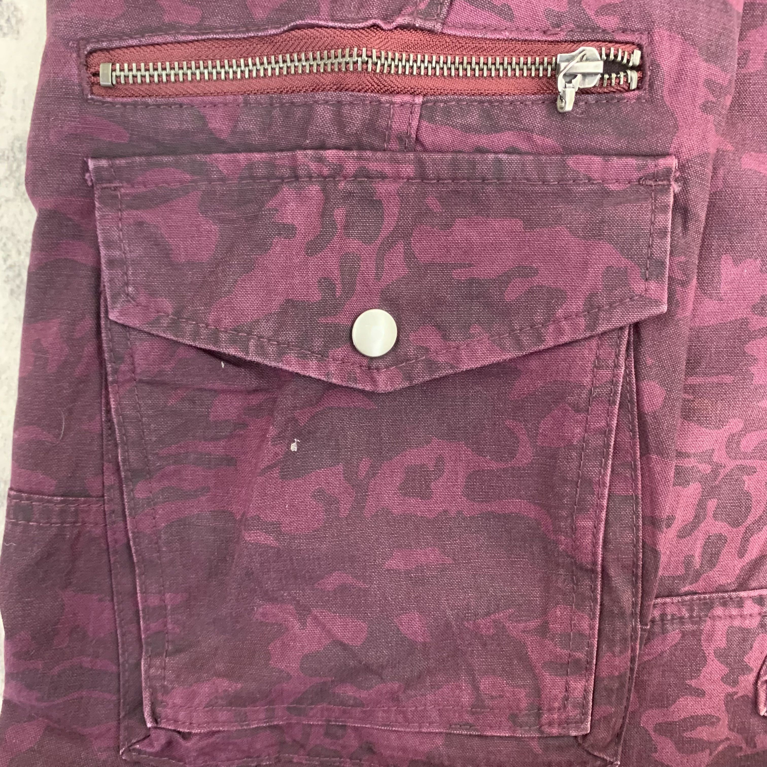 Japanese Brand Semantic Design Cargo Pants Camouflage Multipocket 33x43 Size US 33 - 6 Thumbnail
