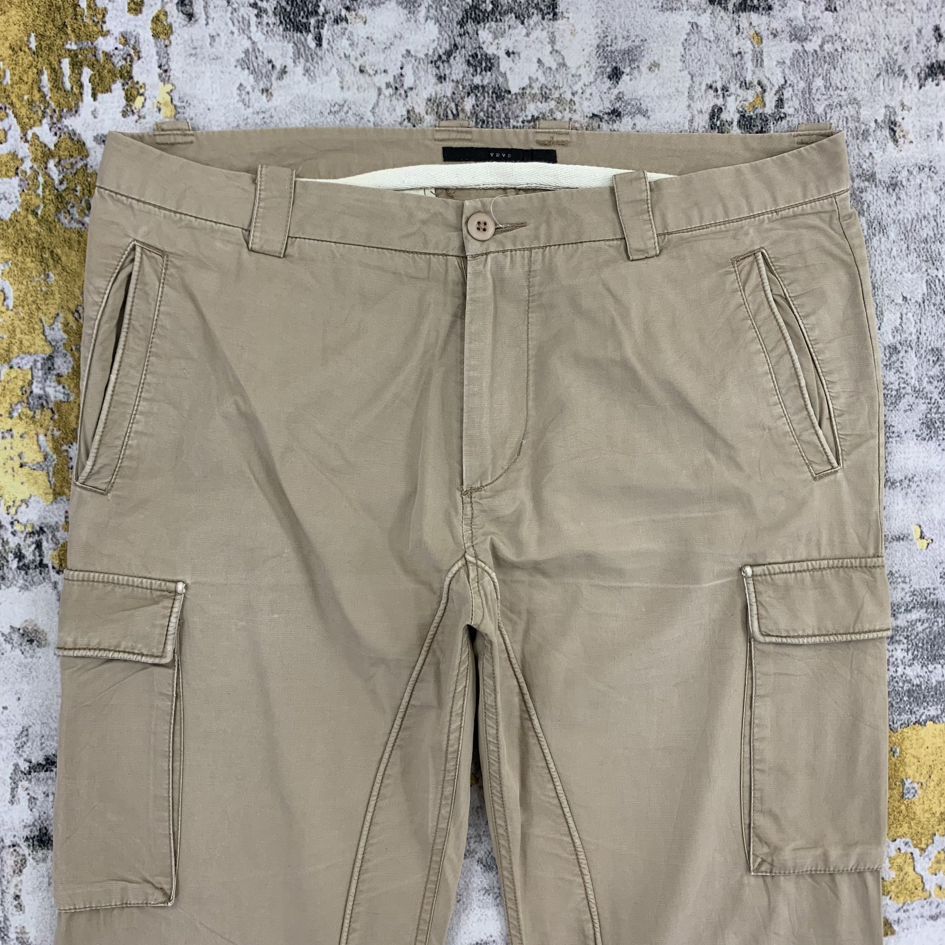 Japanese Brand Yves Cargo Pants Multipocket Tactical Pants Size US 36 / EU 52 - 2 Thumbnail