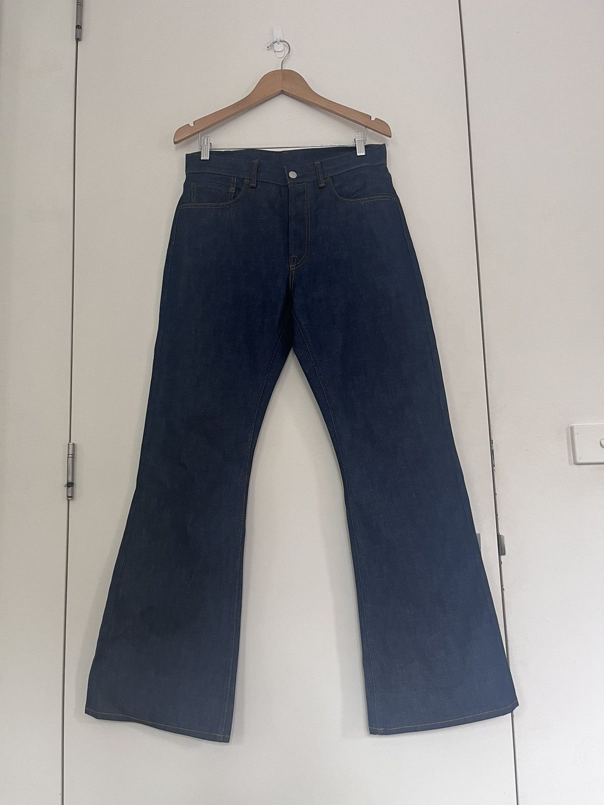 ‘1992’ Raw Denim Flared Jeans