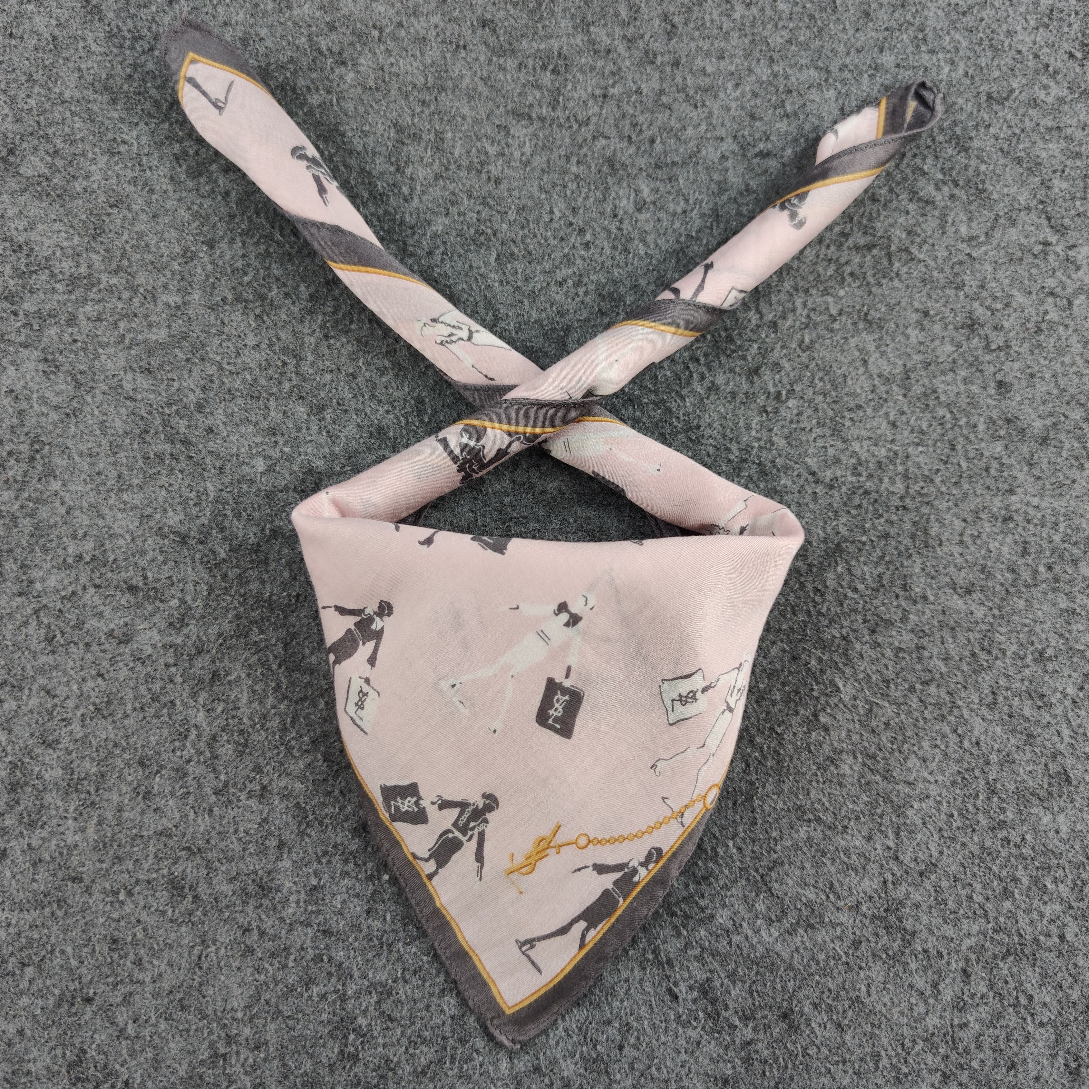 Vintage × Yves Saint Laurent Yves Saint Laurent Handkerchief/Neckerchief/Bandana HC489 Size ONE SIZE - 1 Thumbnail