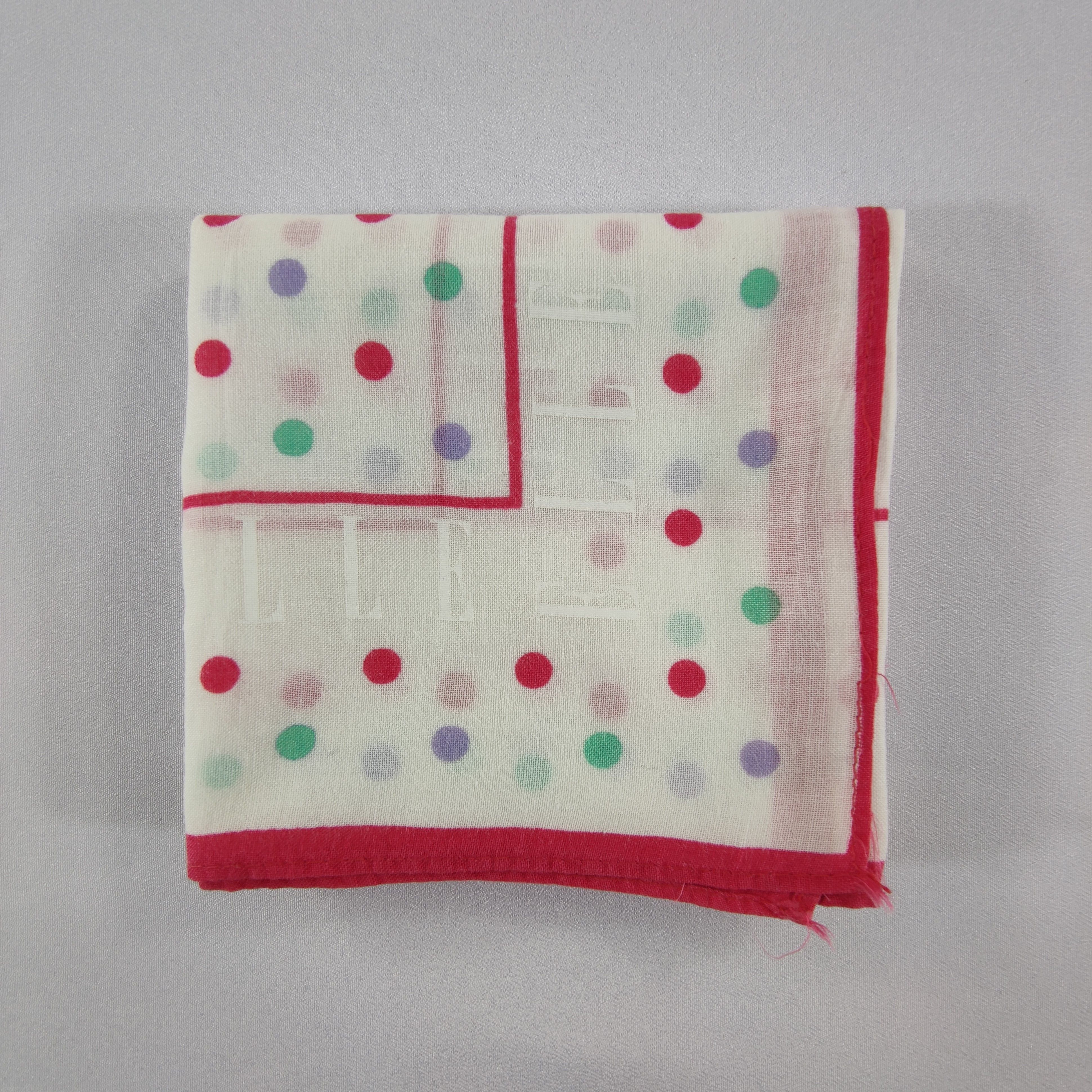 Vintage Elle Handkerchief/Neckerchief/Bandana Size ONE SIZE - 6 Thumbnail