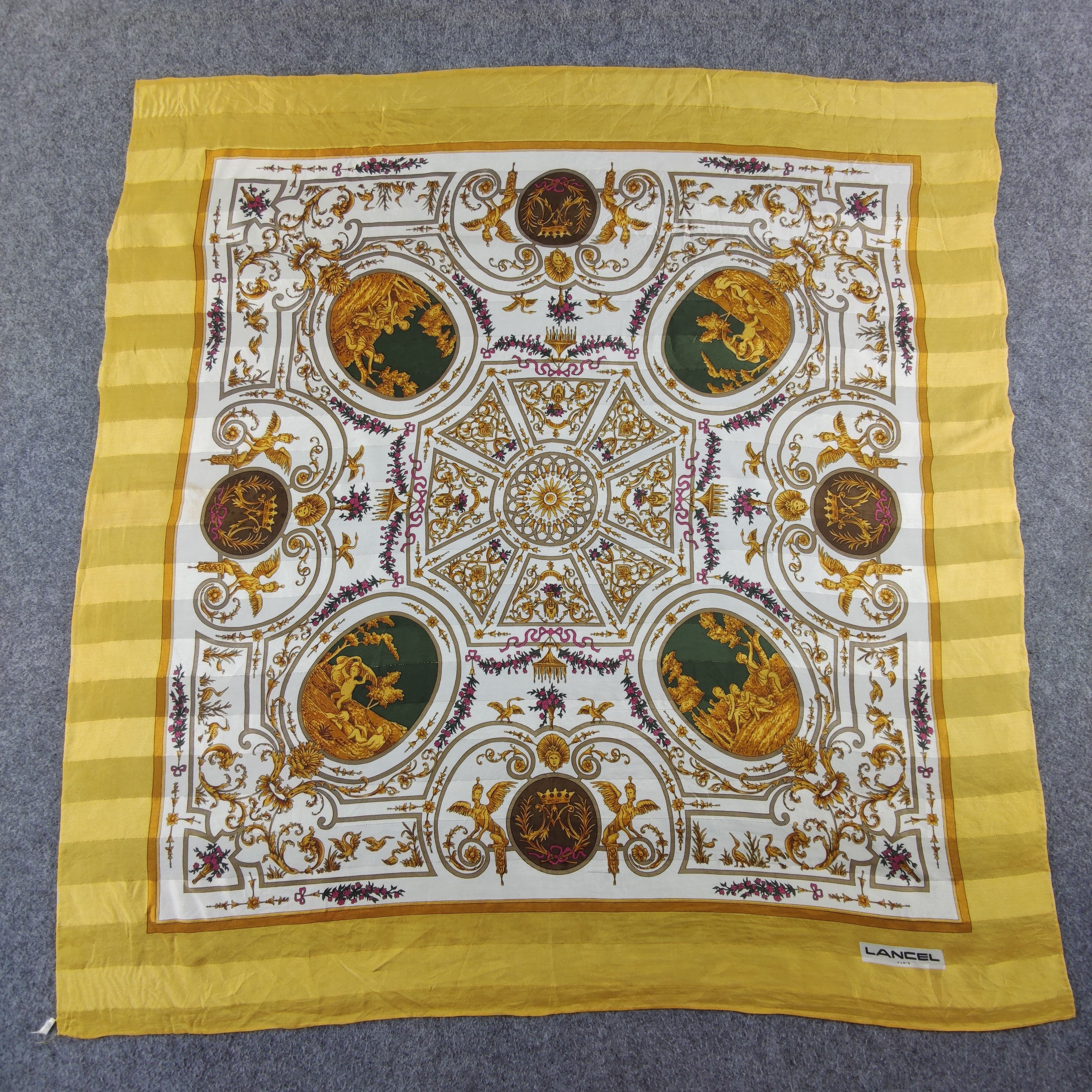 Lancel × Vintage Lancel Silk Scarf Size ONE SIZE - 2 Thumbnail