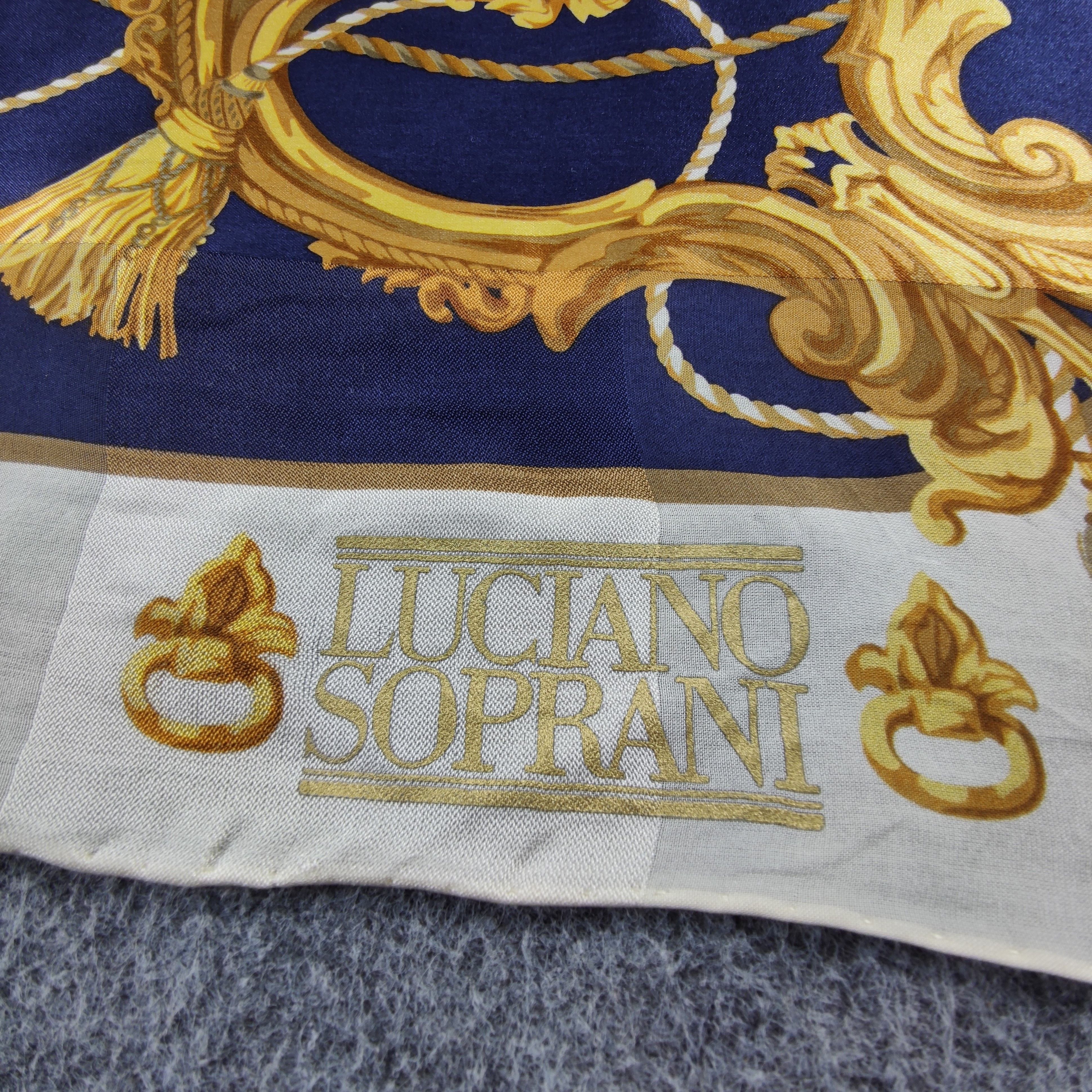 Vintage Luciano Soprani Silk Scarf Size ONE SIZE - 5 Thumbnail