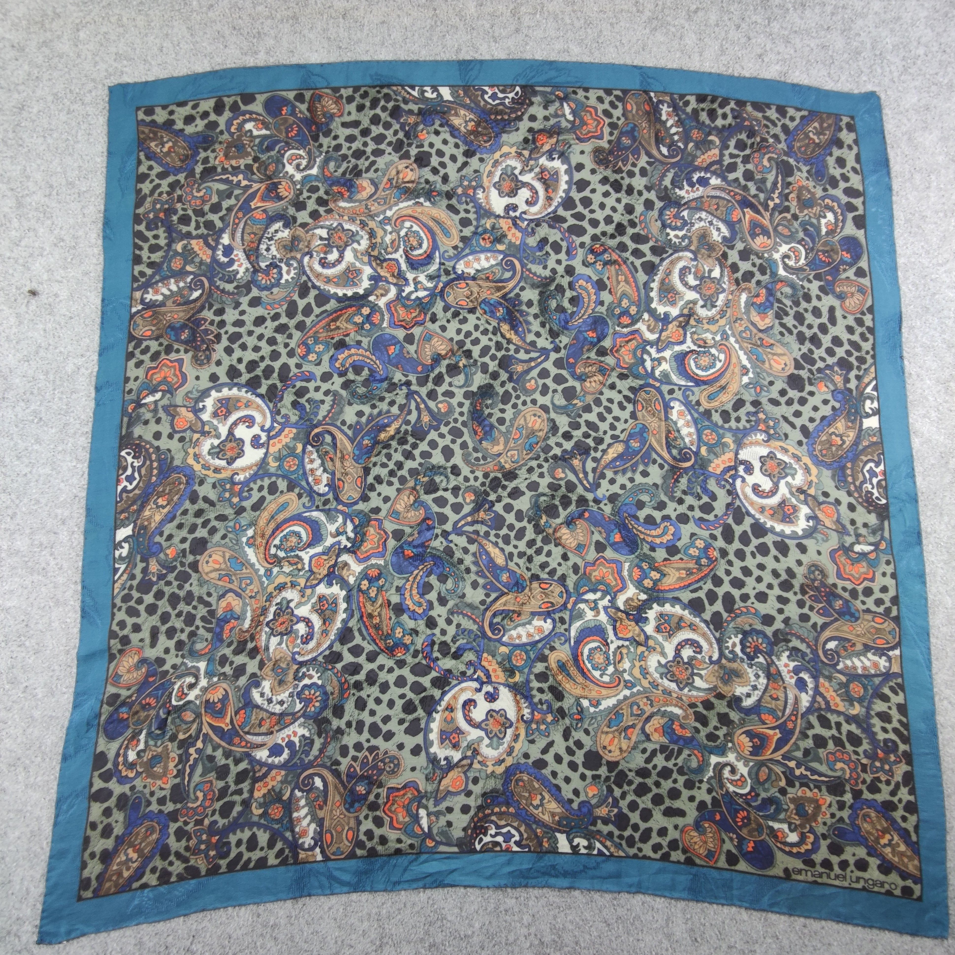 Emanuel Ungaro Emanuel Ungaro Silk Scarf Size ONE SIZE - 2 Thumbnail
