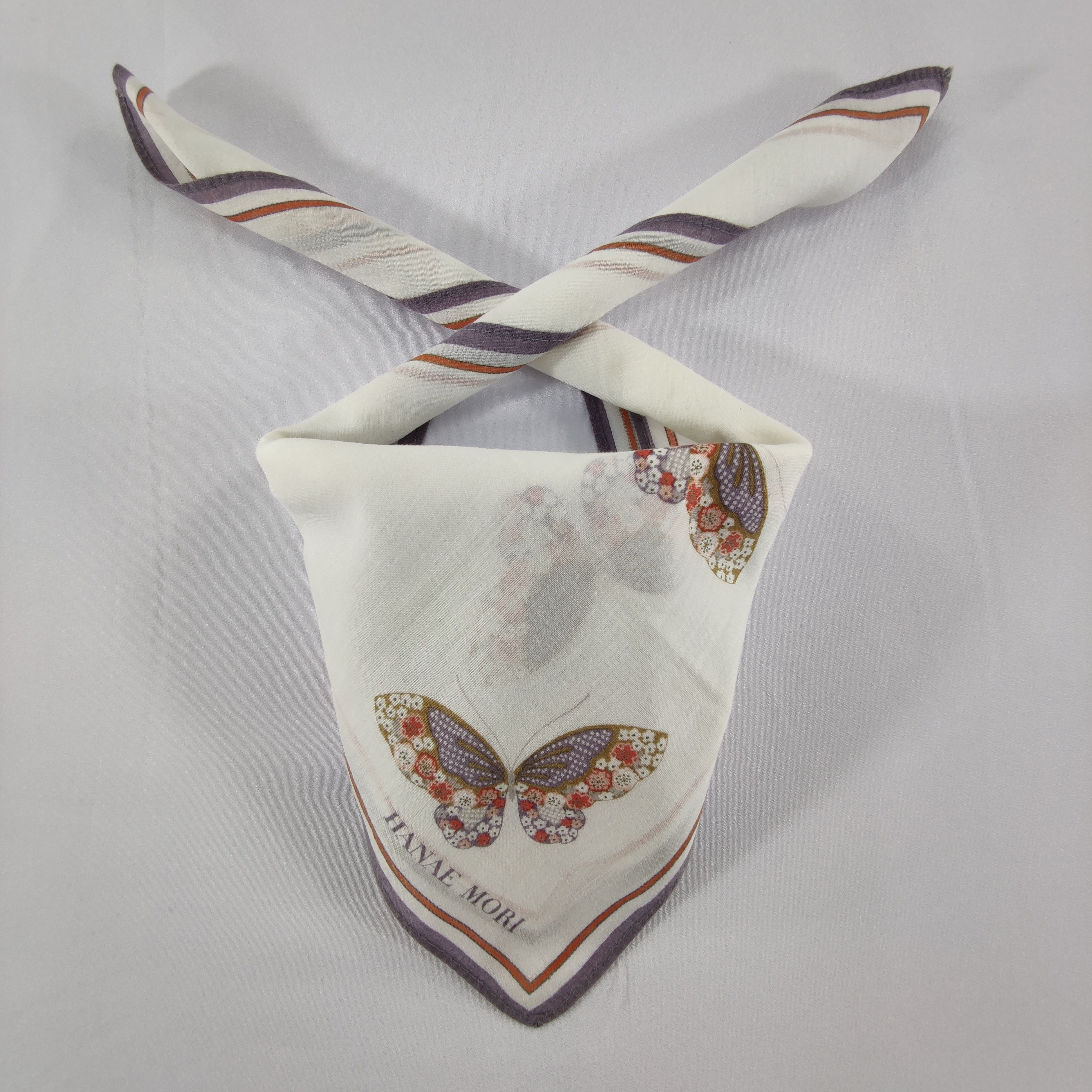 Hanae Mori Hanae Mori Handkerchief/Neckerchief/Bandana HC340 Size ONE SIZE - 1 Thumbnail