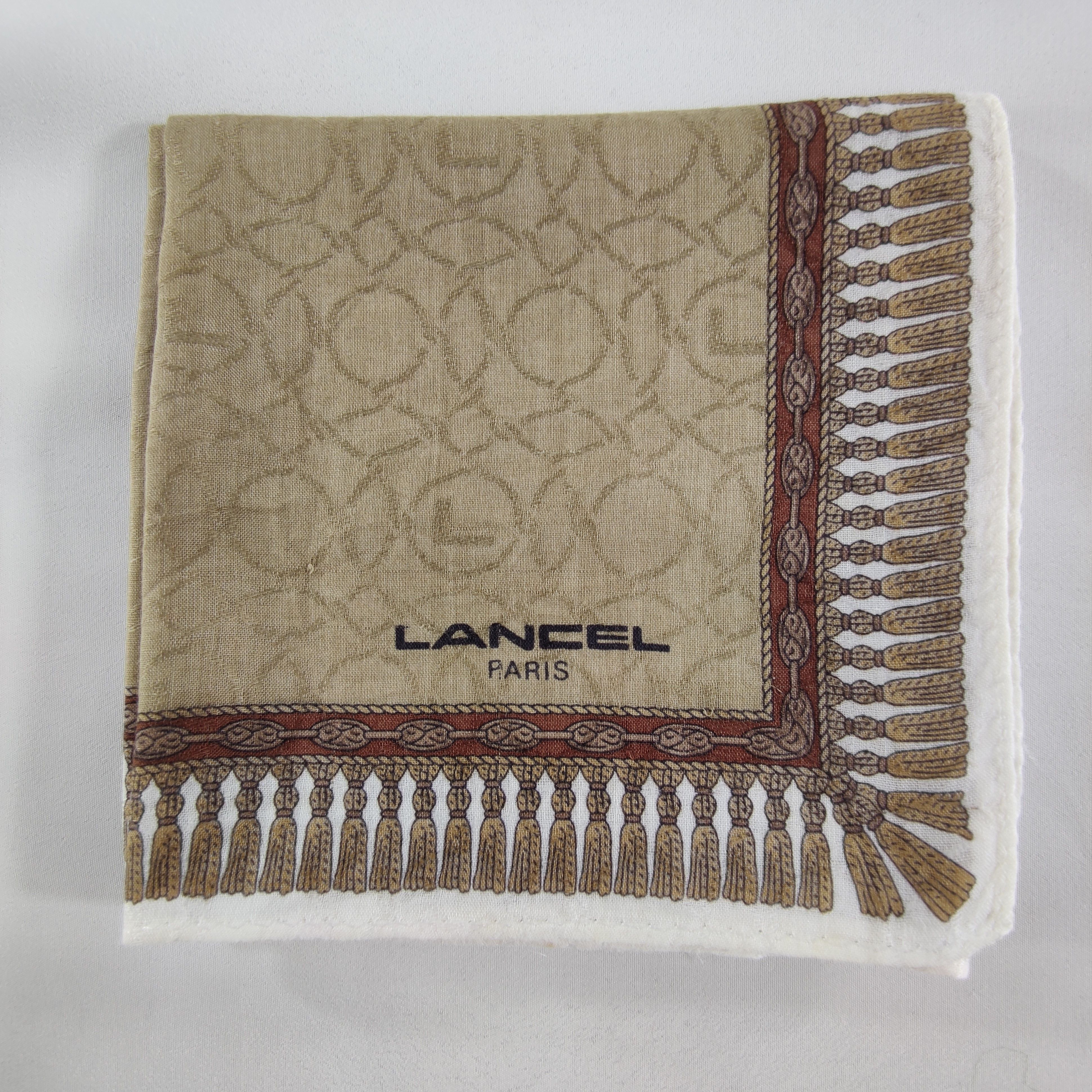 Lancel × Vintage Lancel Handkerchief/Neckerchief/Bandana HC147 Size ONE SIZE - 4 Thumbnail