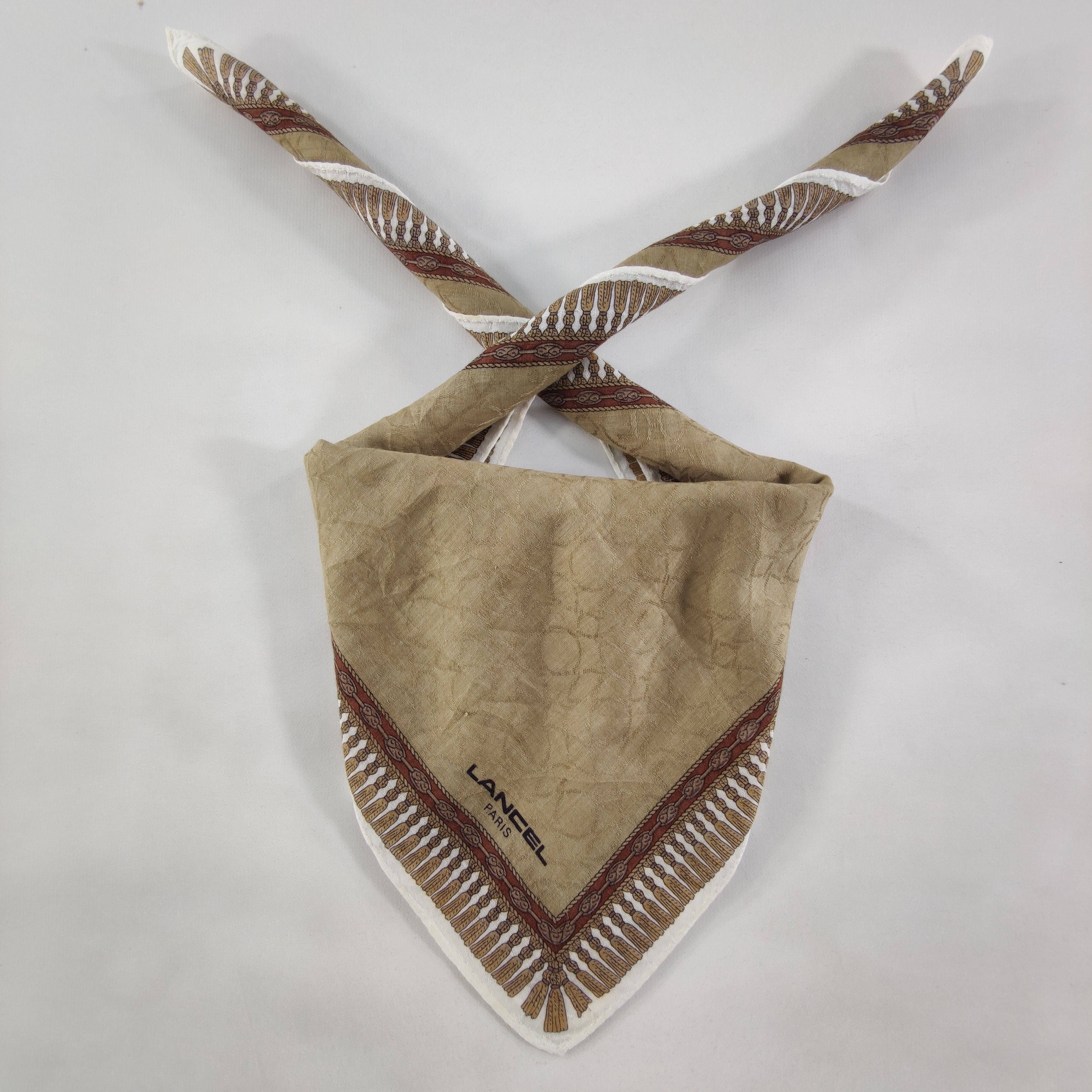 Lancel × Vintage Lancel Handkerchief/Neckerchief/Bandana HC147 Size ONE SIZE - 1 Thumbnail