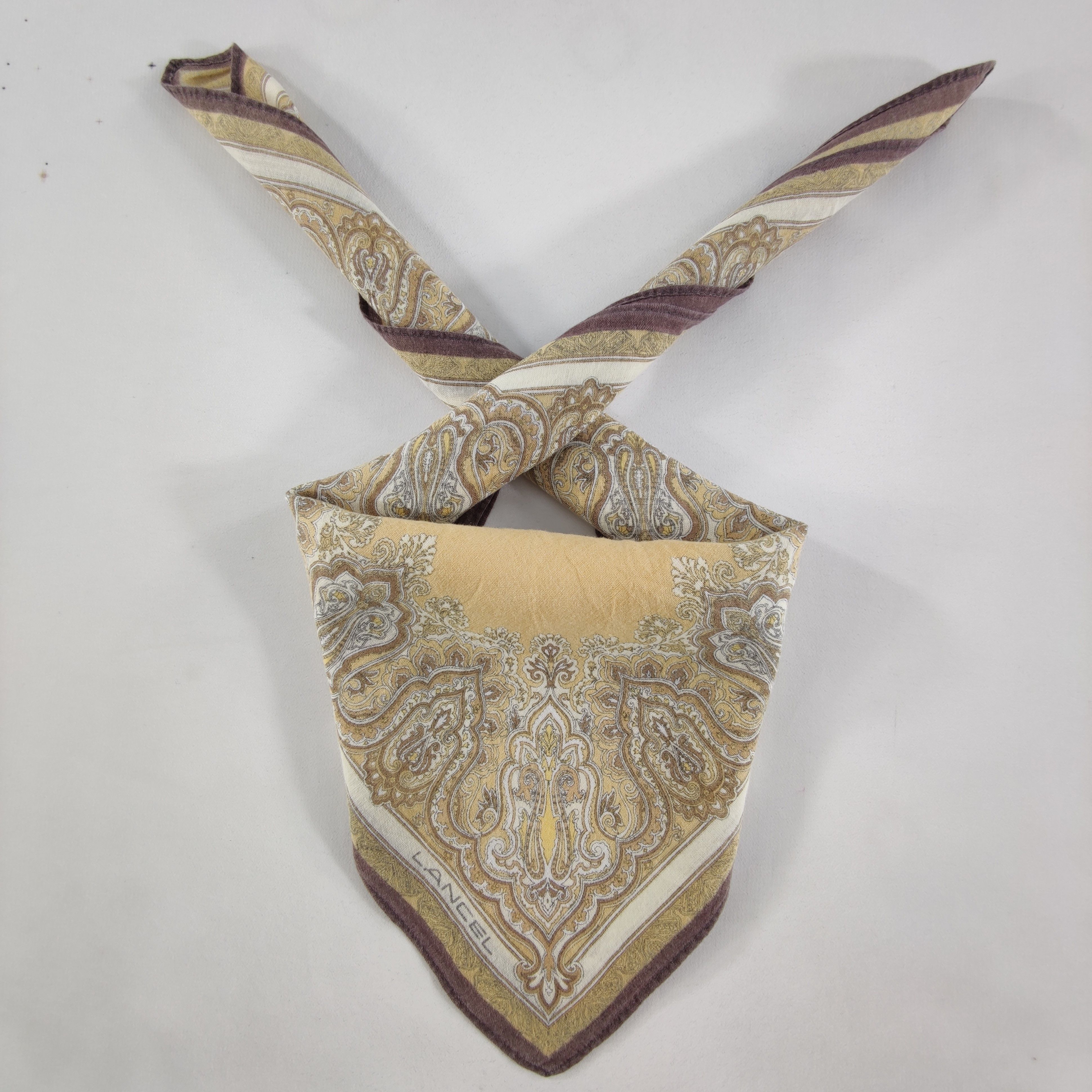 Lancel × Vintage Lancel Handkerchief/Neckerchief/Bandana HC151 Size ONE SIZE - 1 Thumbnail