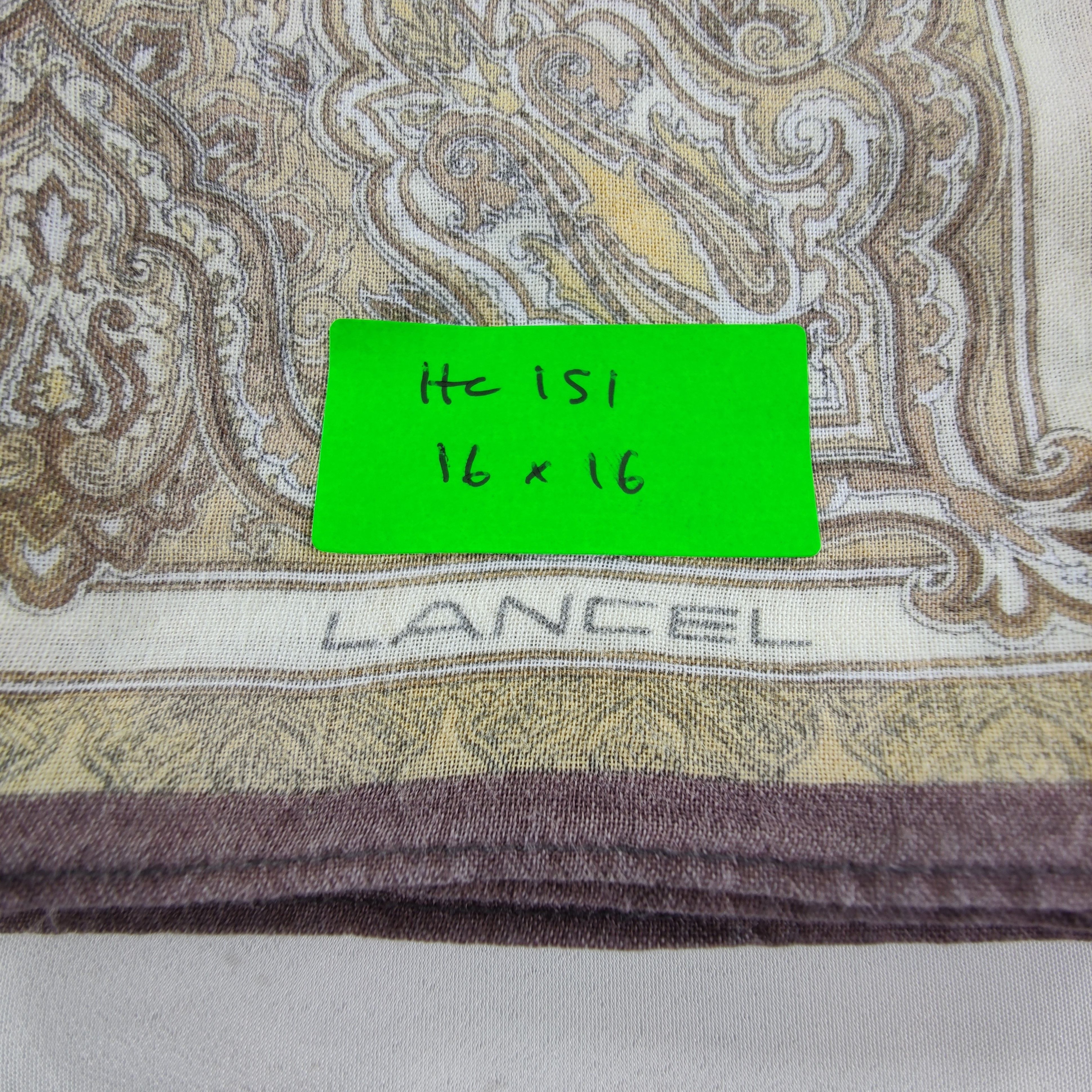 Lancel × Vintage Lancel Handkerchief/Neckerchief/Bandana HC151 Size ONE SIZE - 5 Thumbnail