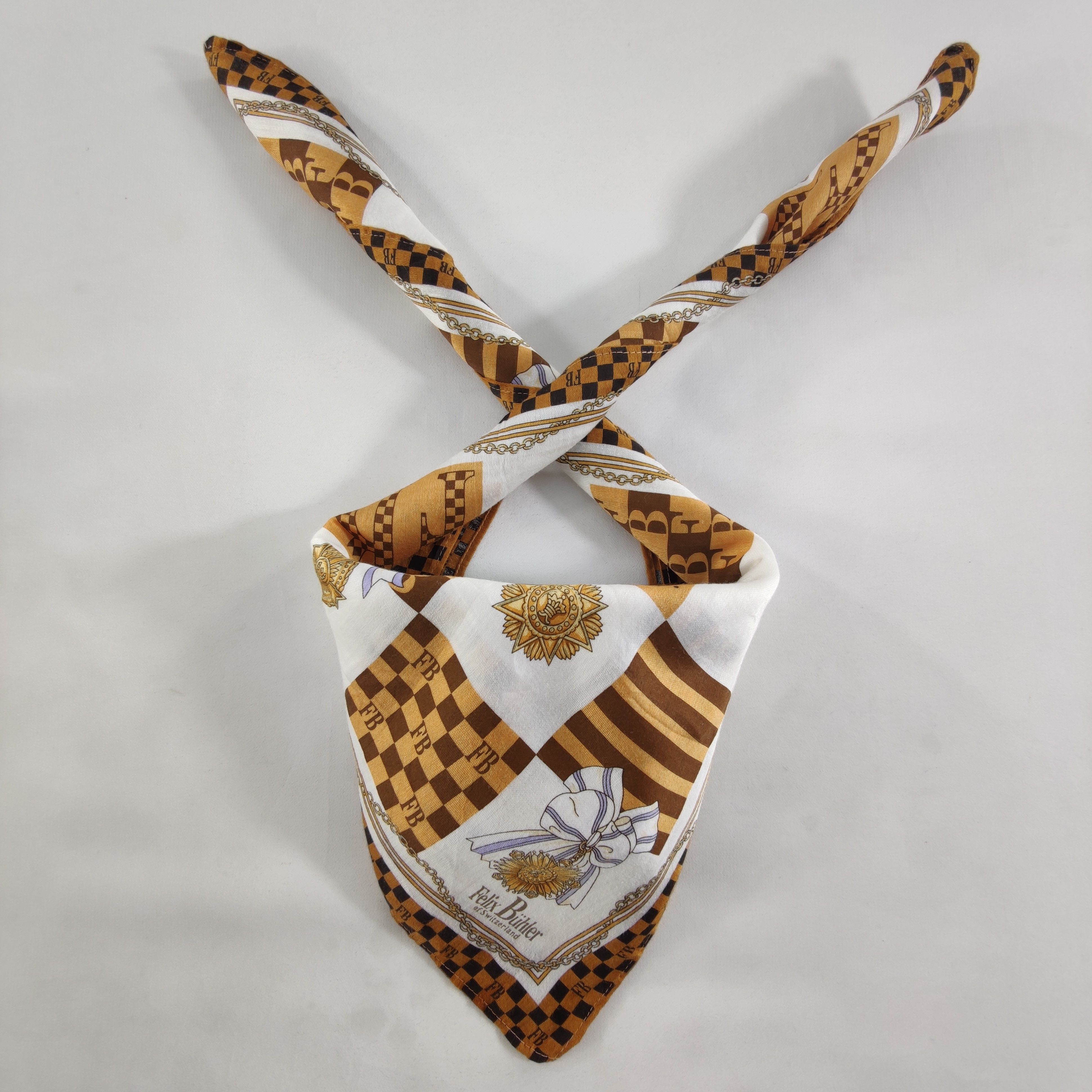 Vintage Felix Buhler Handkerchief/Neckerchief/Bandana HC141 Size ONE SIZE - 1 Thumbnail