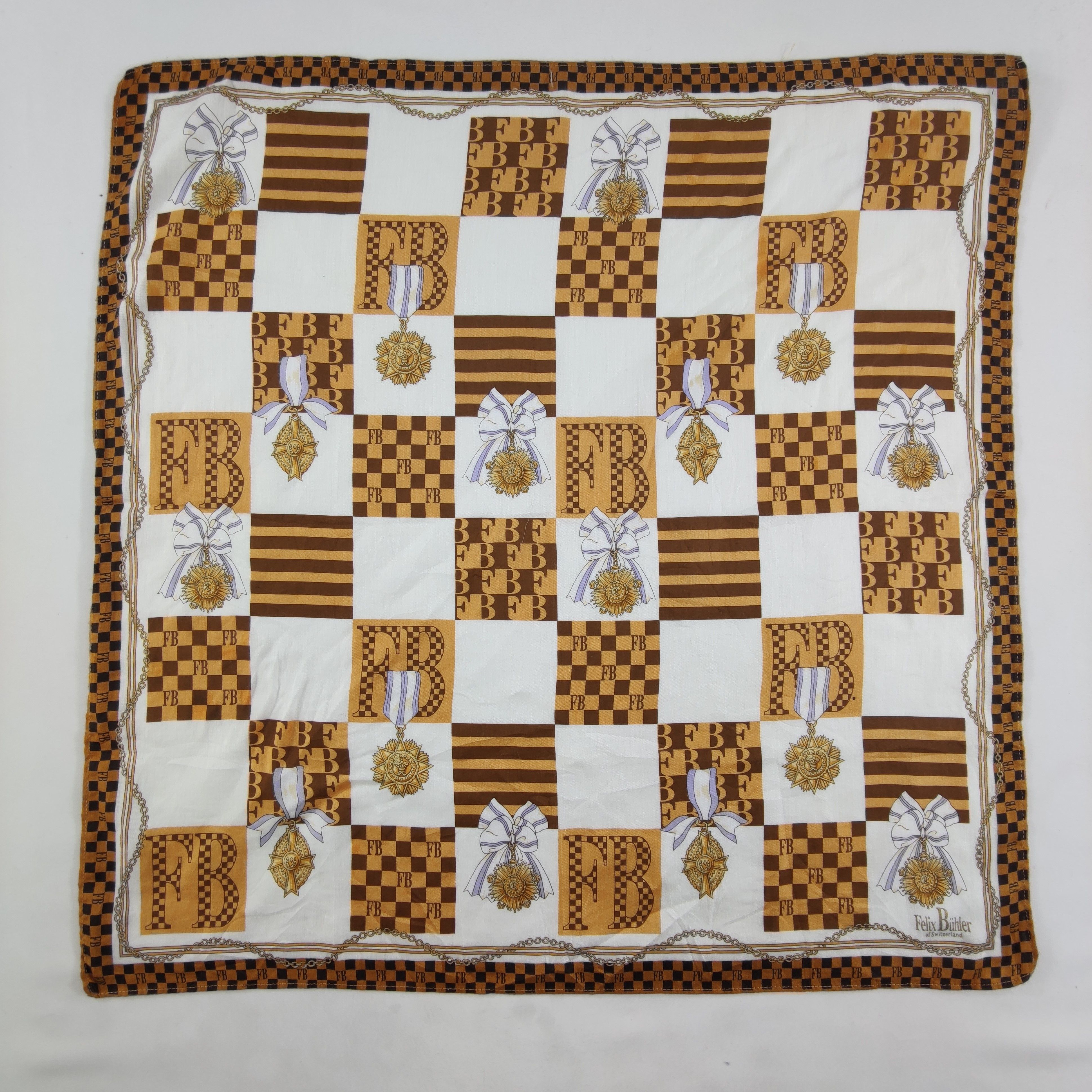 Vintage Felix Buhler Handkerchief/Neckerchief/Bandana HC141 Size ONE SIZE - 2 Thumbnail