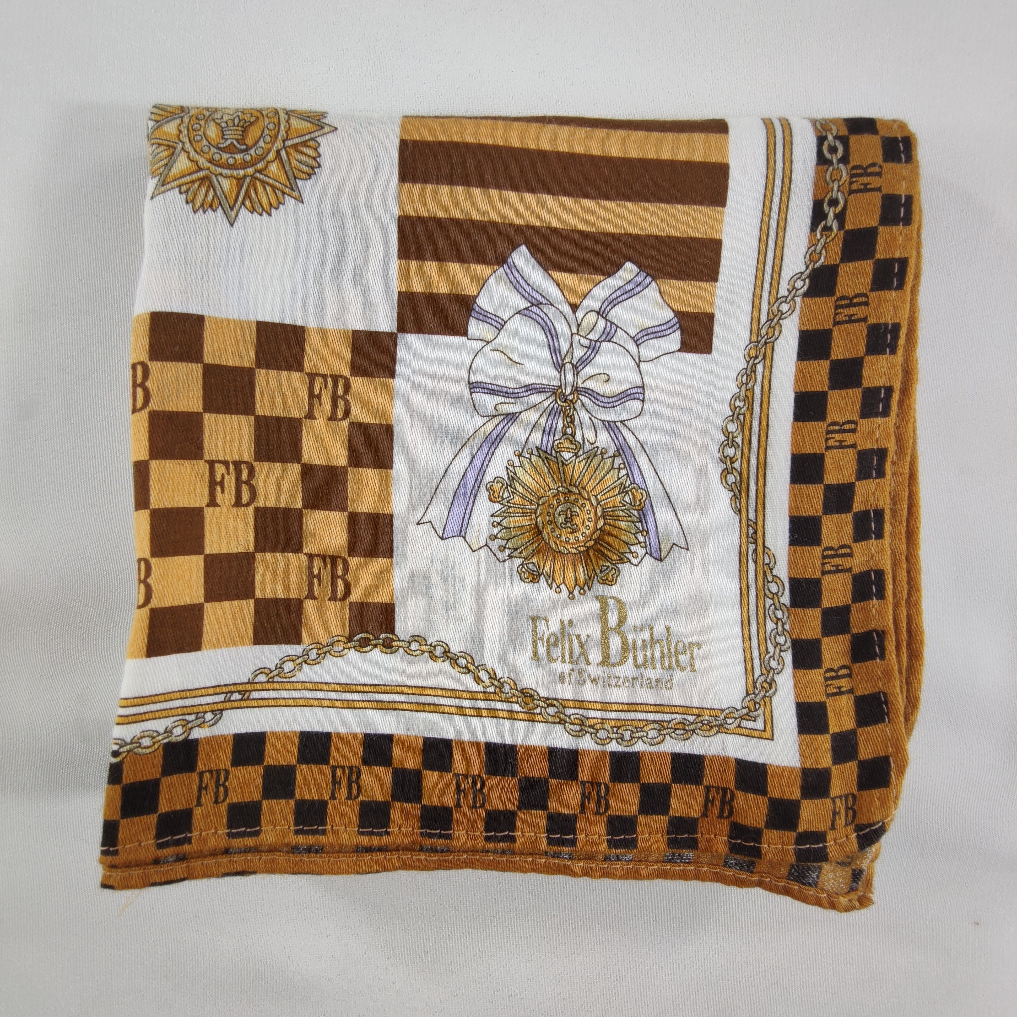 Vintage Felix Buhler Handkerchief/Neckerchief/Bandana HC141 Size ONE SIZE - 4 Thumbnail
