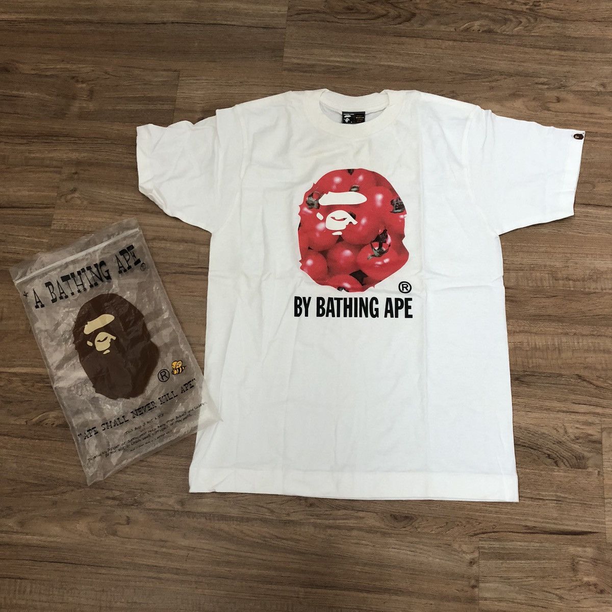 Bape × Nigo Rare A Bathing Ape Tomato Head Ape Shirt Camo 2003 Size US M / EU 48-50 / 2 - 3 Thumbnail