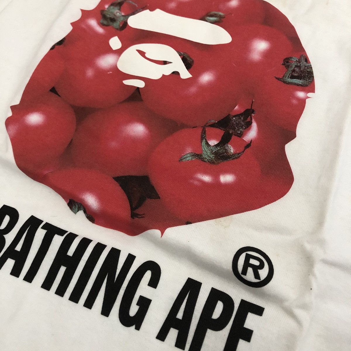 Bape × Nigo Rare A Bathing Ape Tomato Head Ape Shirt Camo 2003 Size US M / EU 48-50 / 2 - 4 Thumbnail