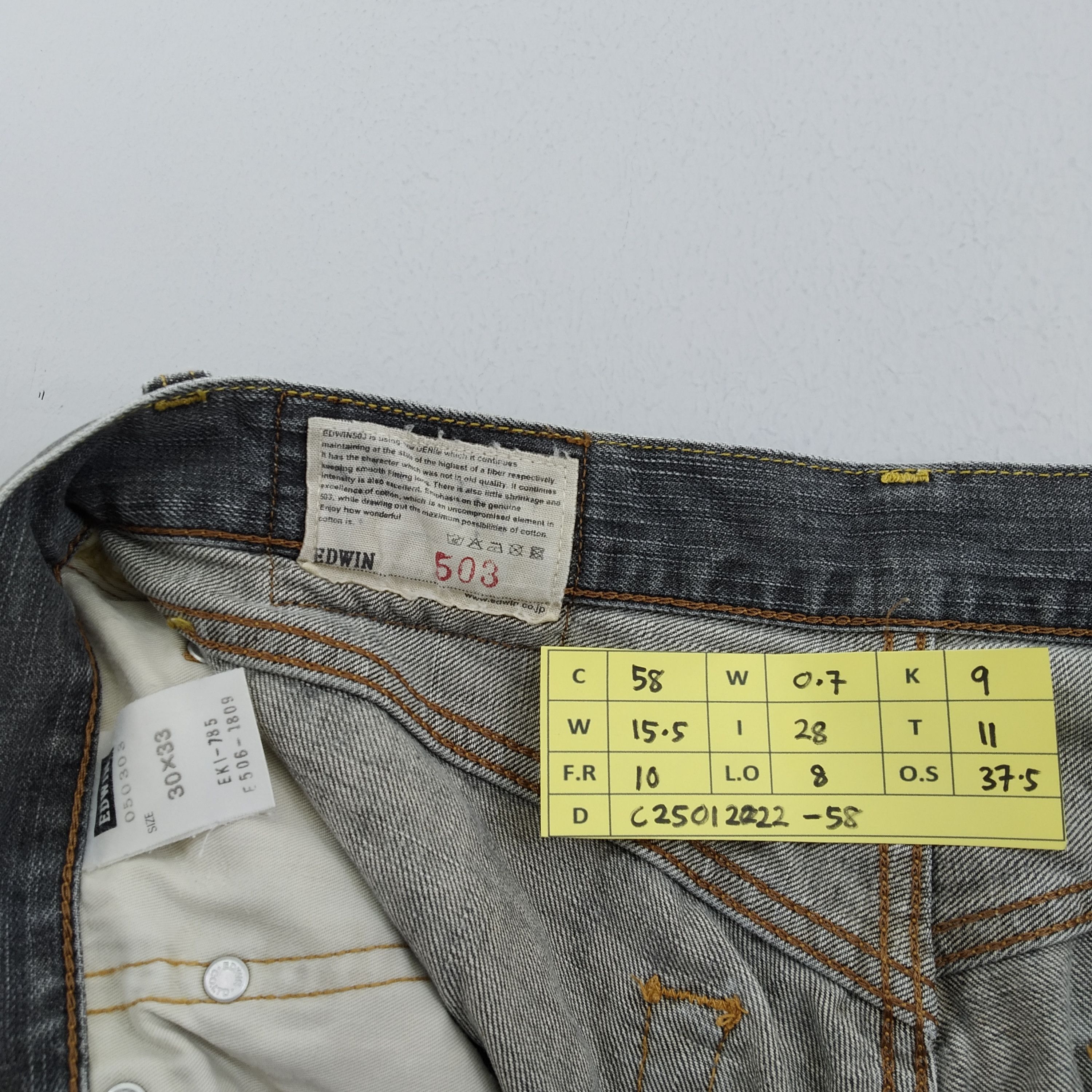 Edwin W31 Edwin 503 Denim Jeans Faded Colour Jeans Size US 31 - 14 Thumbnail