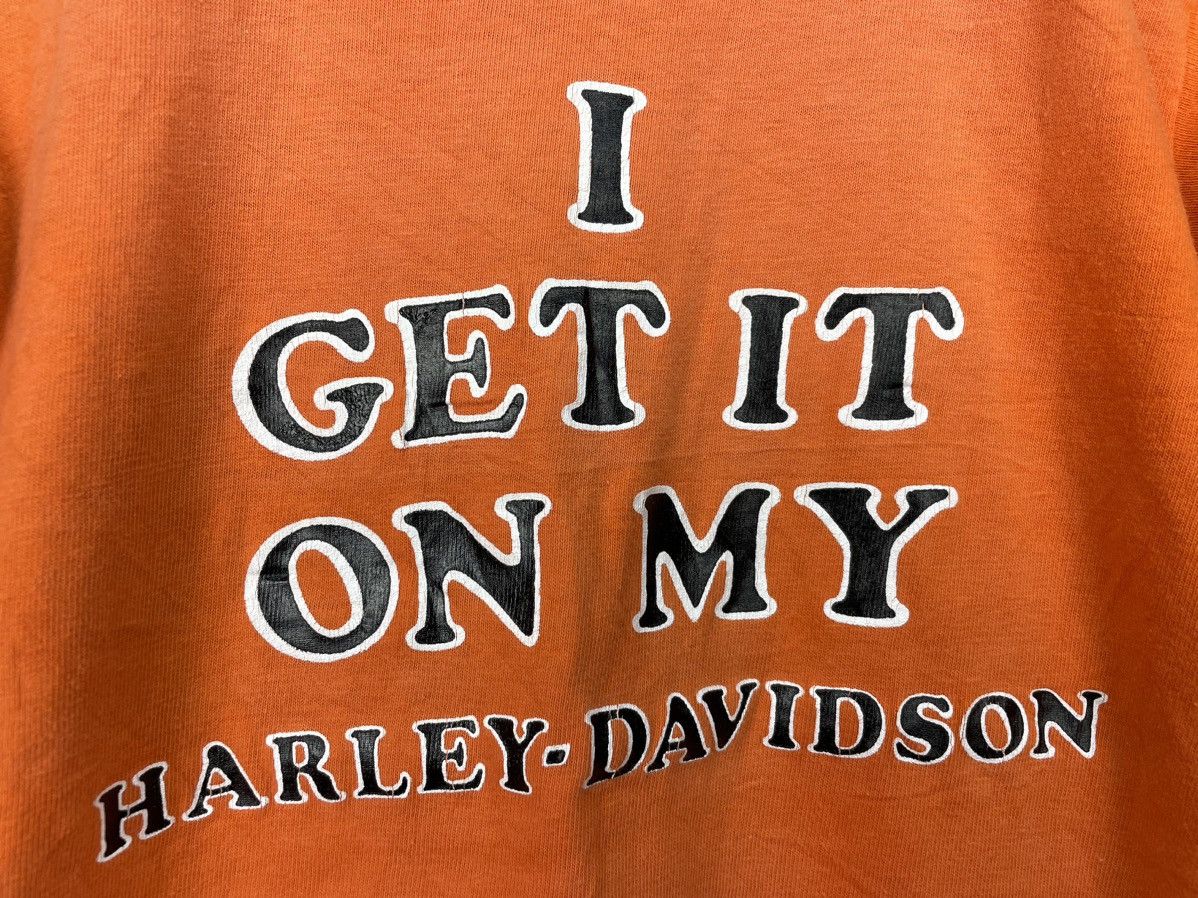 Champion Vintage 70s Harley Davidson champion blue bar t shirt Size US S / EU 44-46 / 1 - 4 Thumbnail