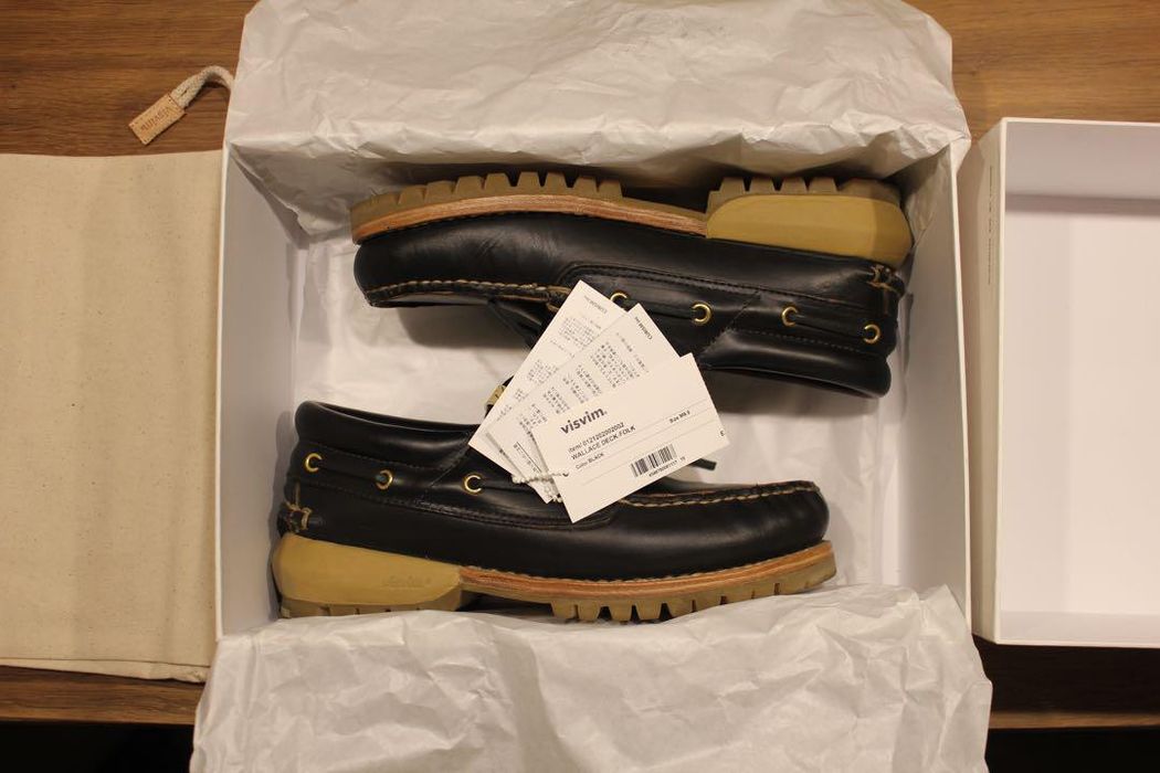 VISVIM 21FW WALLACE DECK-FOLK BLACKビズビム-