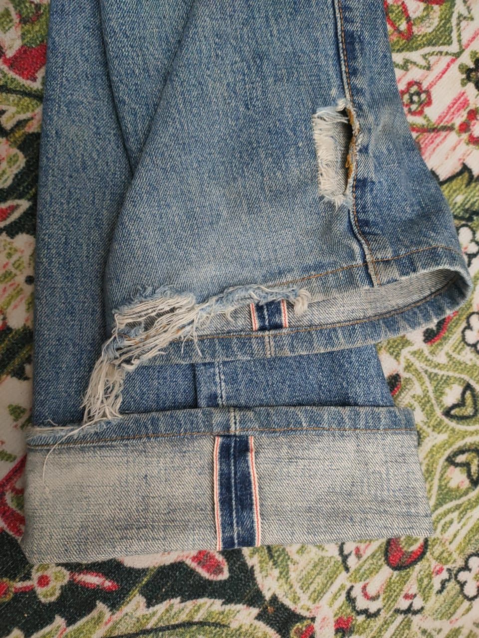 Edwin Vintage Edwin 505xx Redline Distressed Denim Size US 32 / EU 48 - 3 Thumbnail