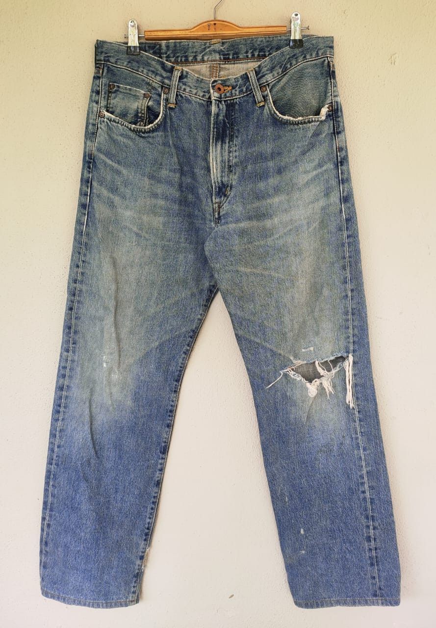 Edwin Vintage Edwin 505xx Redline Distressed Denim Size US 32 / EU 48 - 1 Thumbnail
