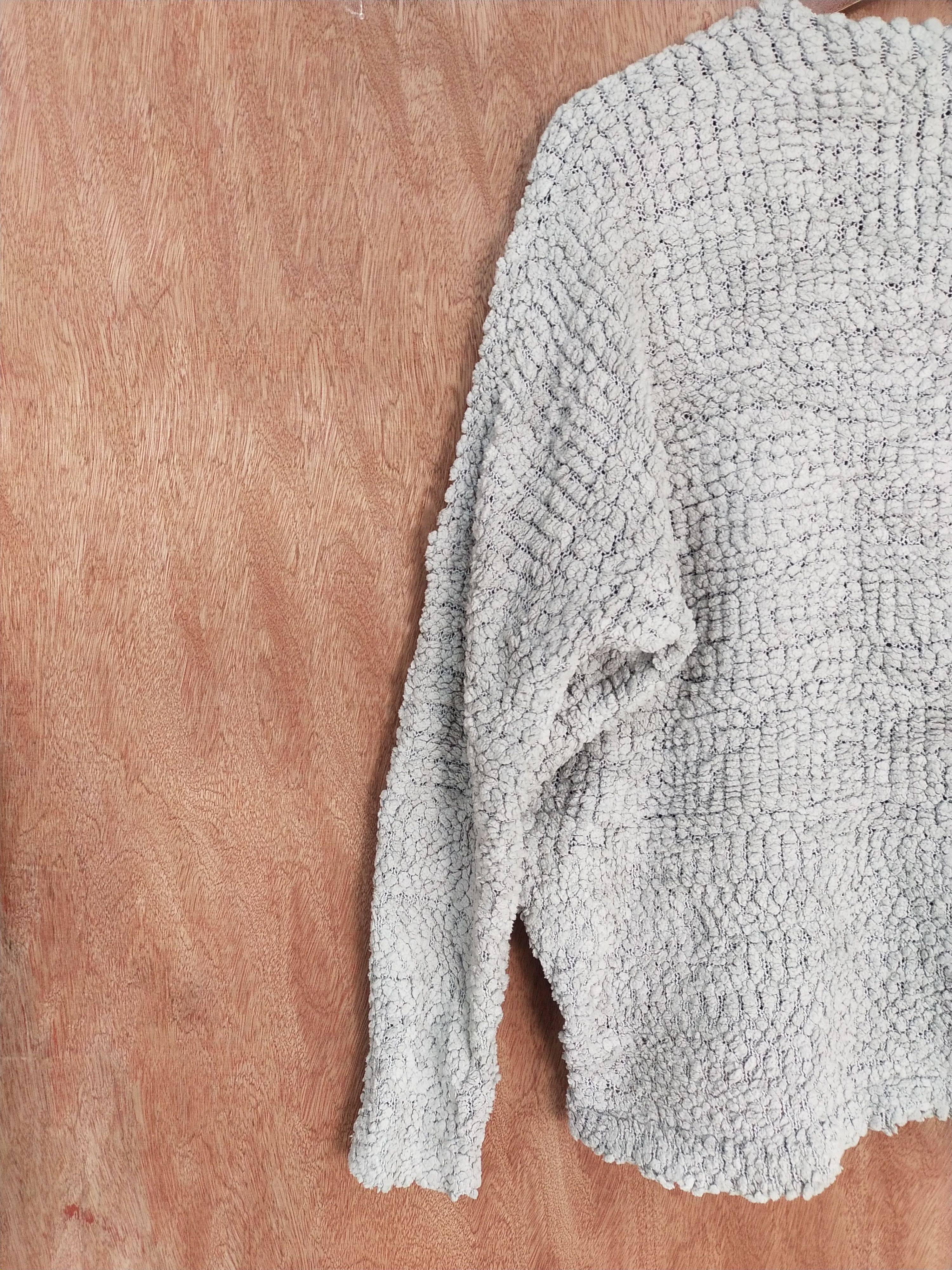 Vintage Furry Rate gray shaggy vintage knitwear #S176 Size US L / EU 52-54 / 3 - 9 Thumbnail
