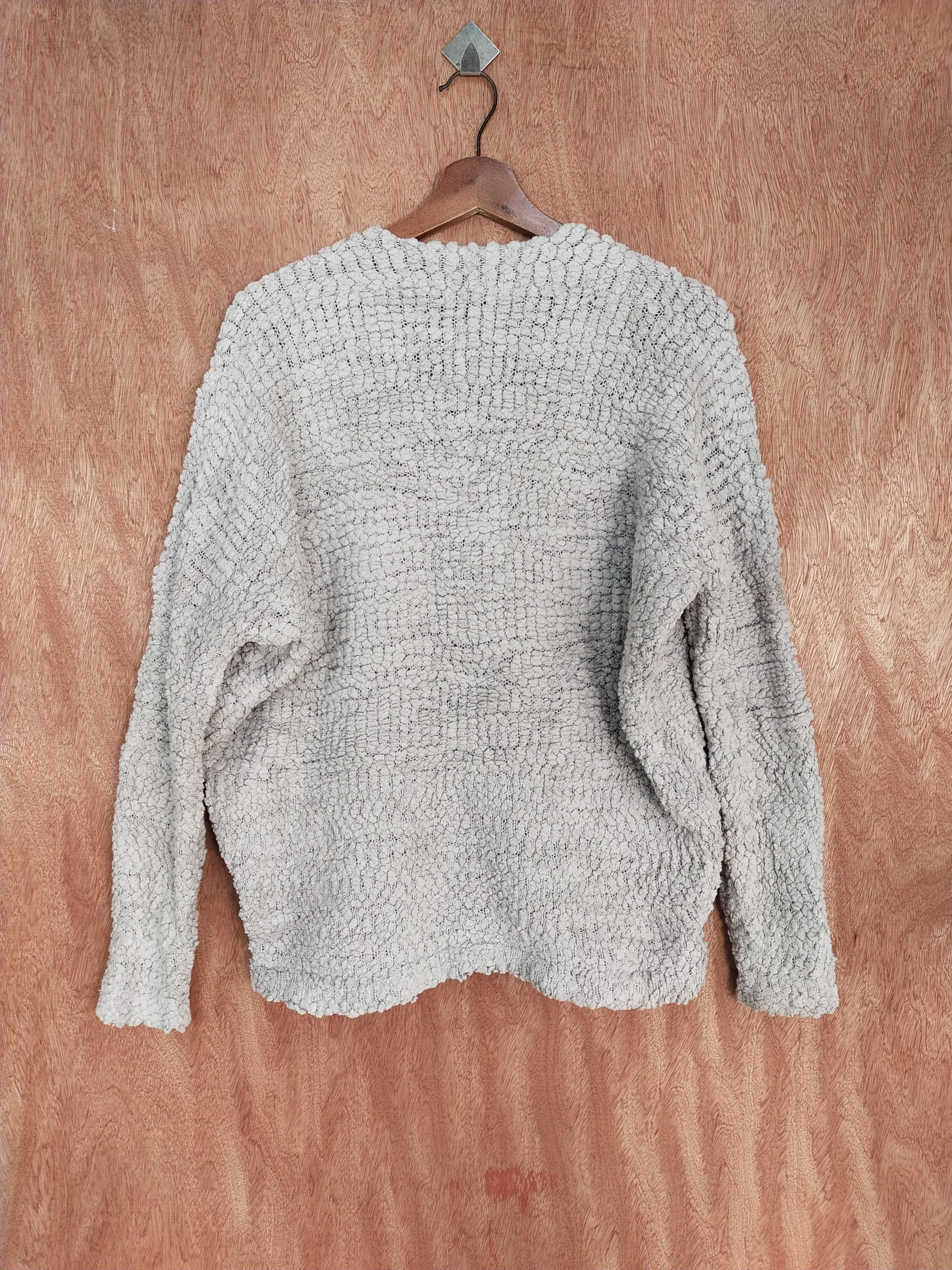 Vintage Furry Rate gray shaggy vintage knitwear #S176 Size US L / EU 52-54 / 3 - 7 Thumbnail