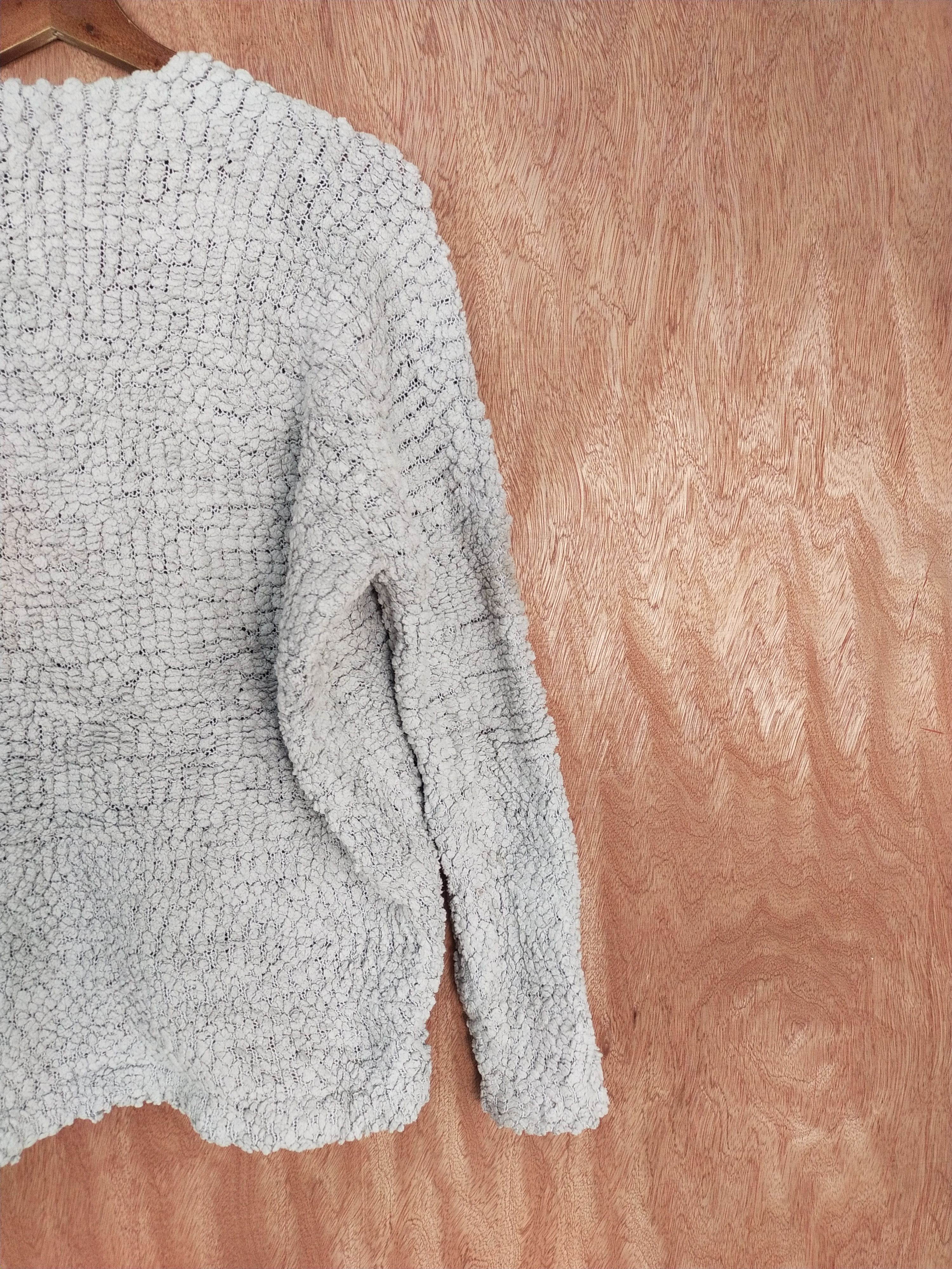 Vintage Furry Rate gray shaggy vintage knitwear #S176 Size US L / EU 52-54 / 3 - 8 Thumbnail