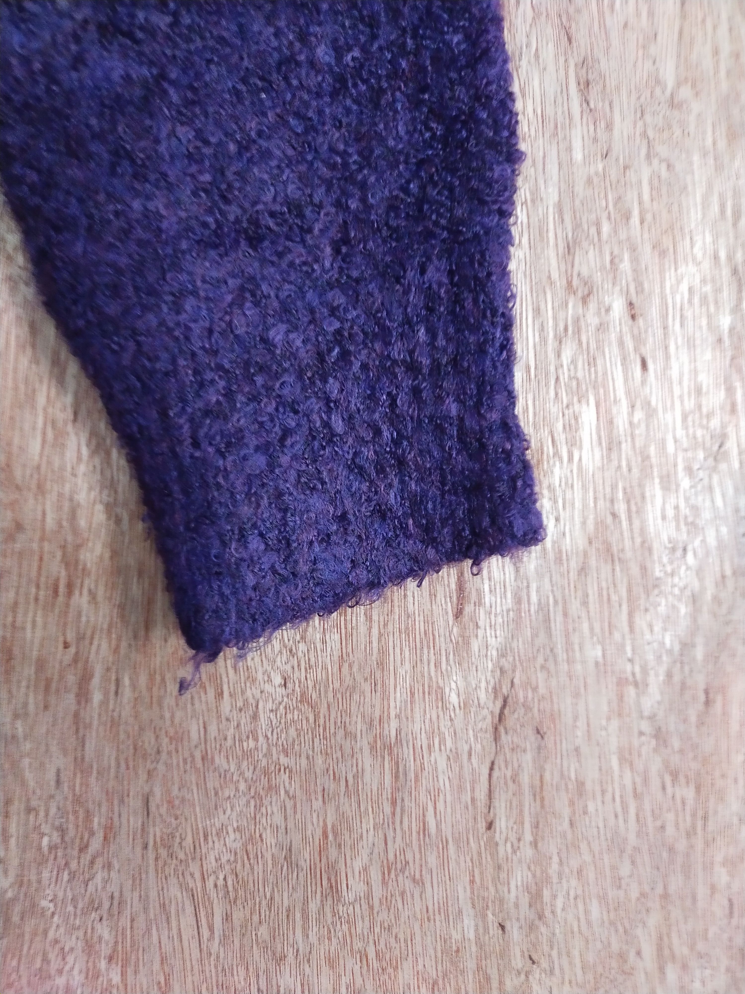 Homespun Knitwear × Japanese Brand GU shag shaggy mohair purple knitwear #S038 Size US M / EU 48-50 / 2 - 5 Thumbnail